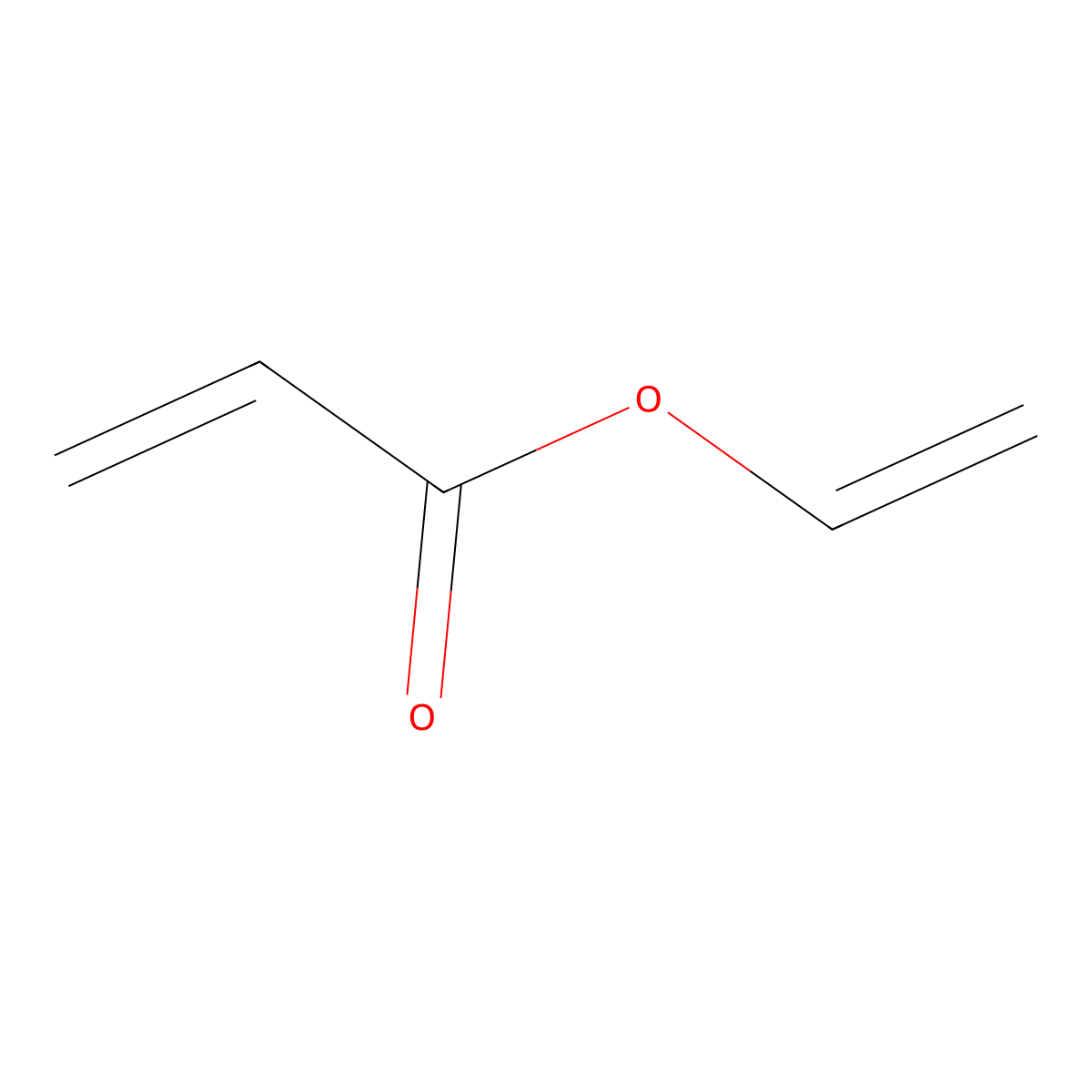 Vinyl acrylate molecular structure, CAS 2177-18-6