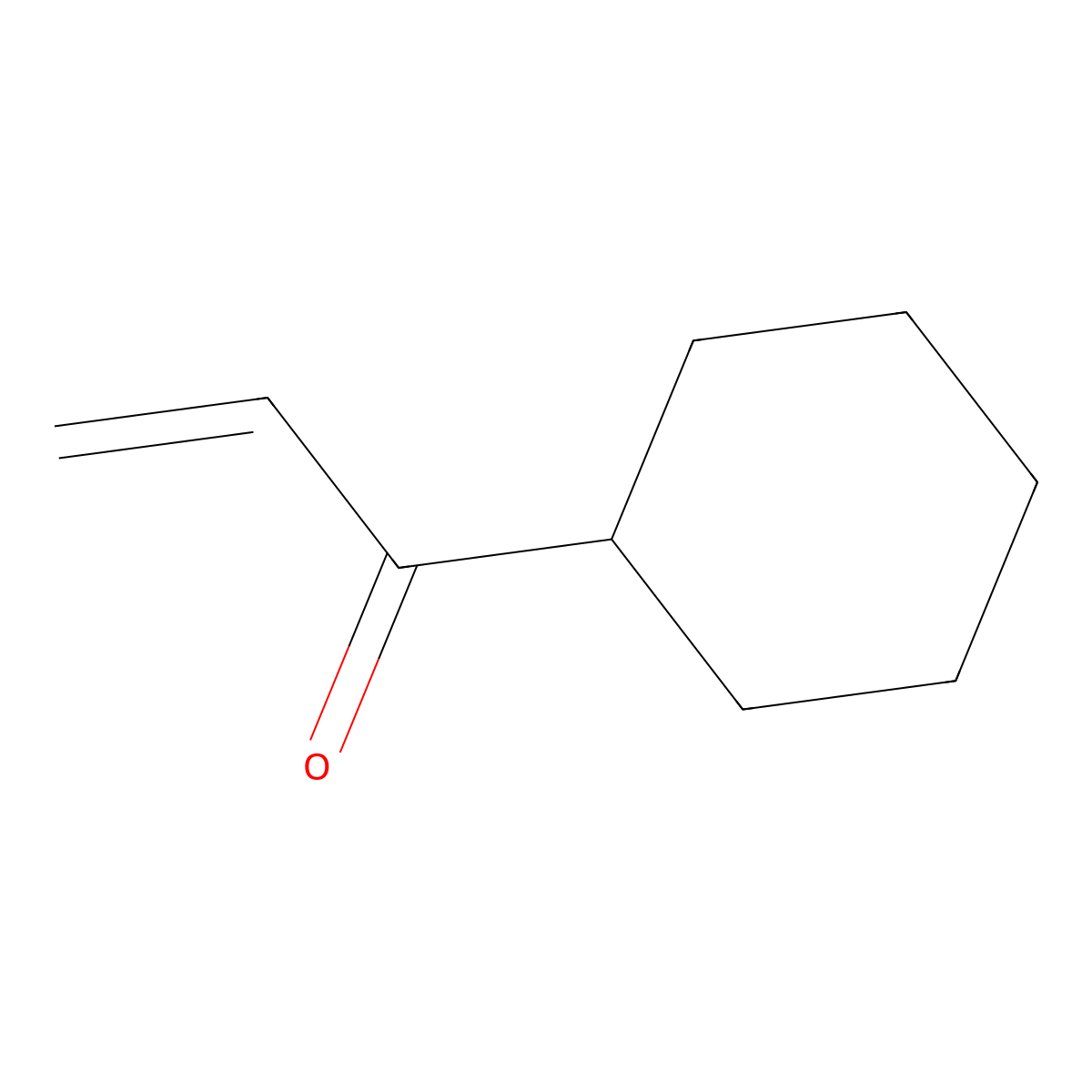 1-Cyclohexyl-2-propen-1-one molecular structure, CAS 2177-34-6