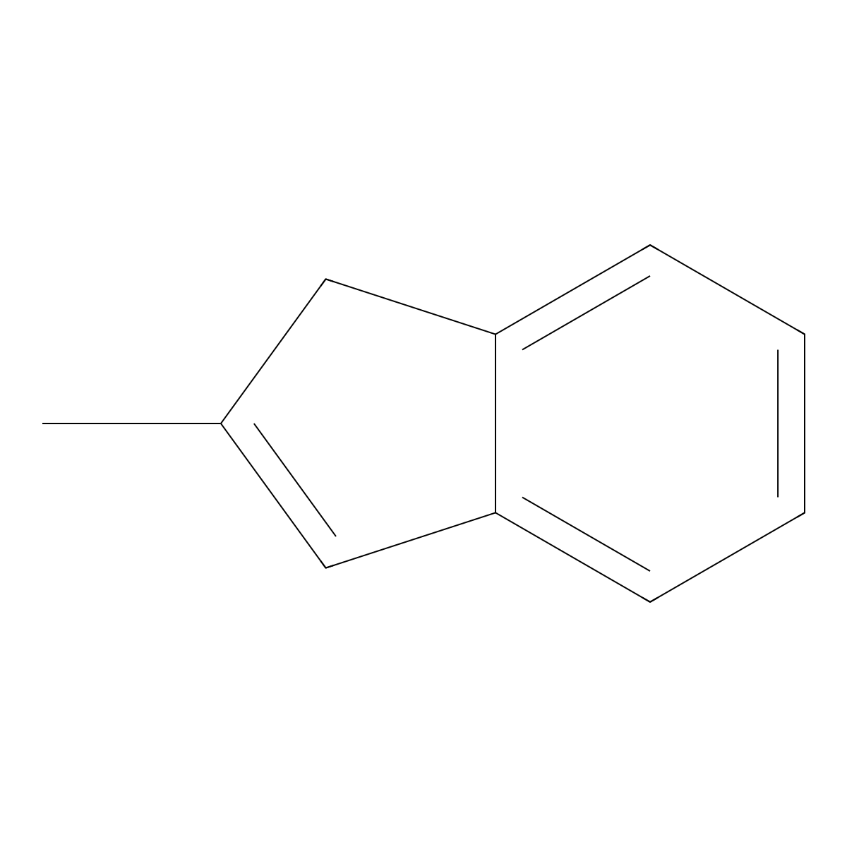 1H-Indene, 2-methyl- molecular structure, CAS 2177-47-1