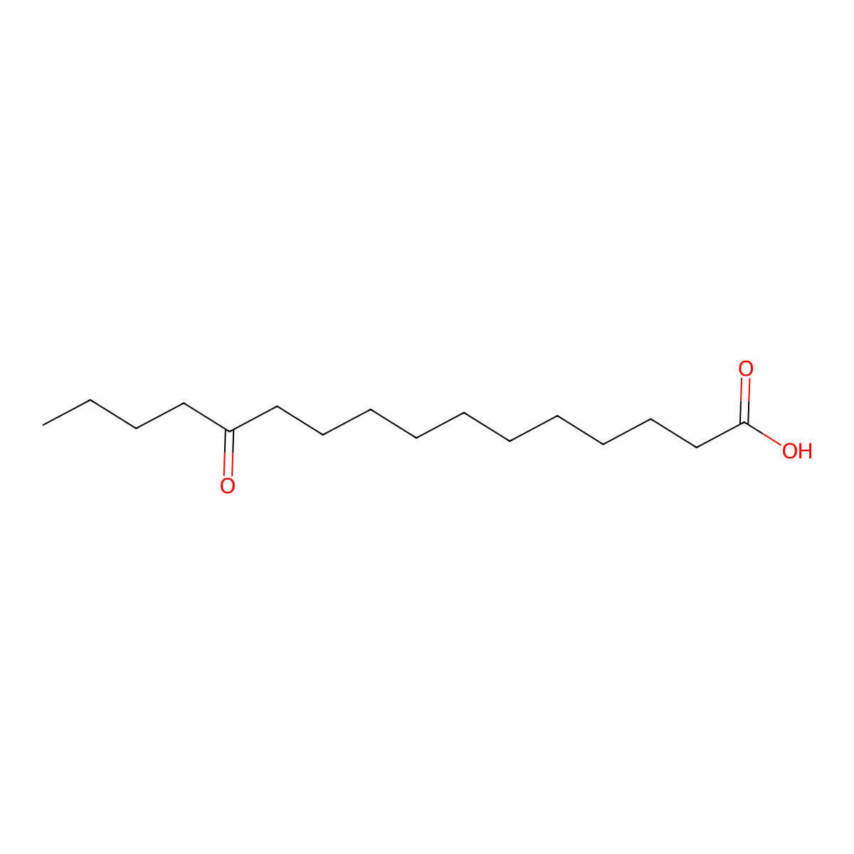 12-Oxohexadecanoic acid molecular structure, CAS 2177-95-9