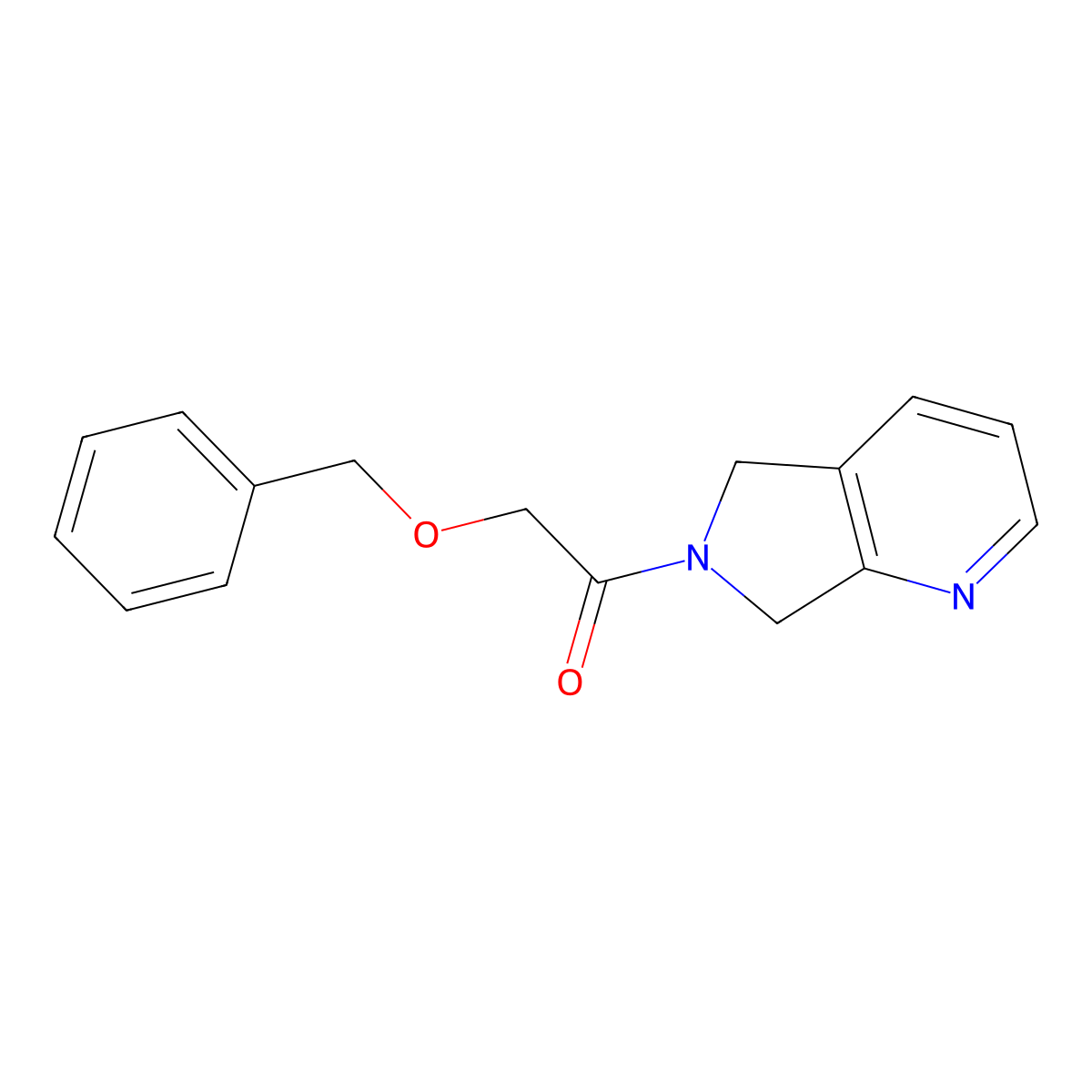 2-(benzyloxy)-1-(5H-pyrrolo[3,4-b]pyridin-6(7H)-yl)ethanone molecular structure, CAS 2177060-70-5
