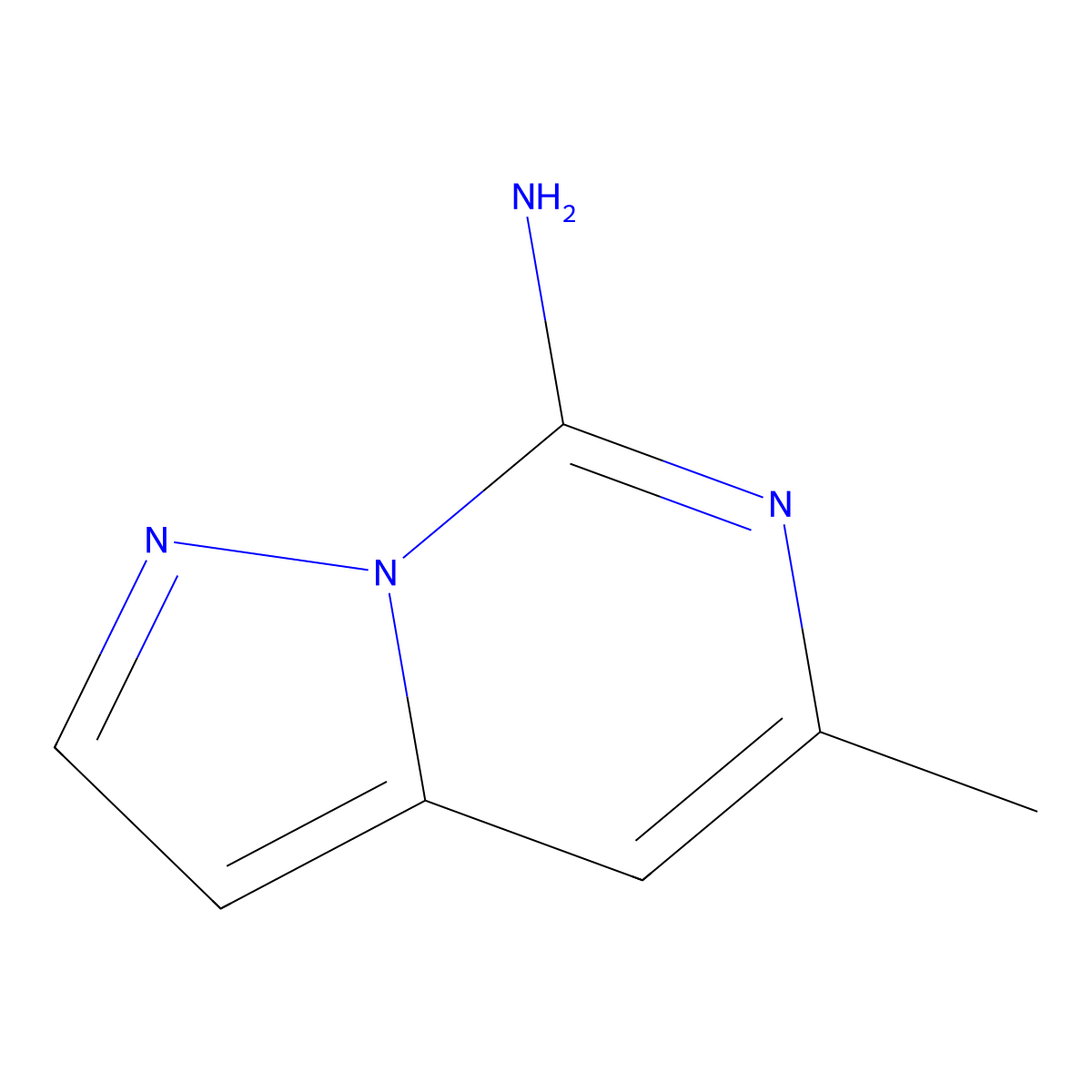 5-Methylpyrazolo[1,5-C]pyrimidin-7-amine molecular structure, CAS 2177257-65-5