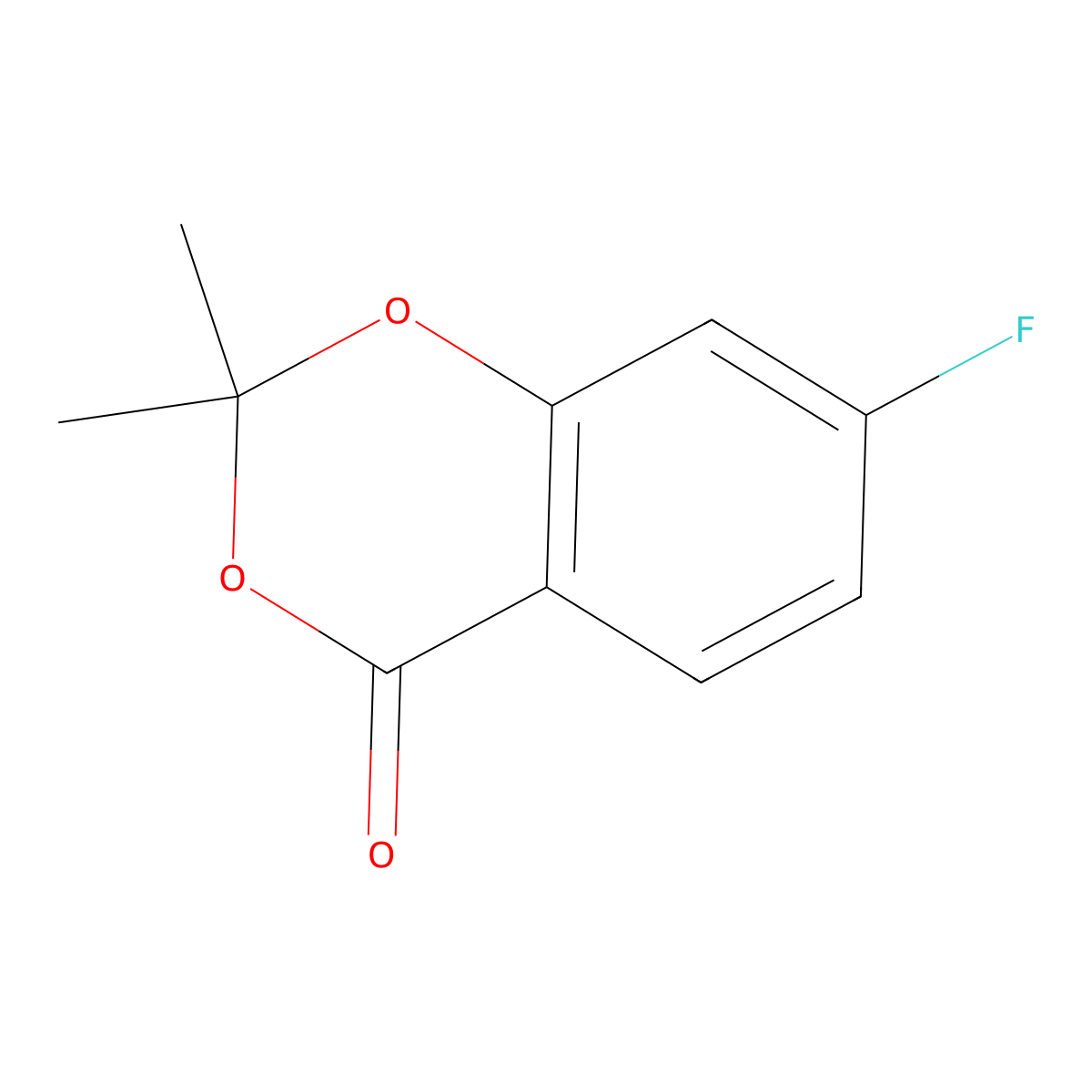 7-fluoro-2,2-dimethyl-4H-benzo[d][1,3]dioxin-4-one molecular structure, CAS 2177257-81-5