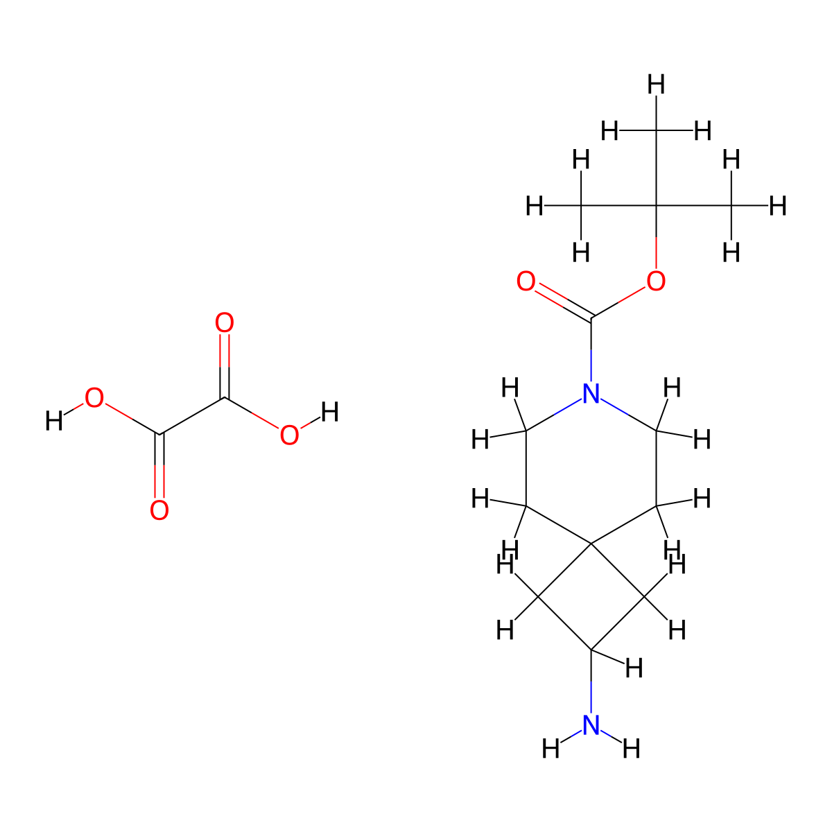 Tert-Butyl2-Amino-7-Azaspiro[3.5]Nonane-7-Carboxylate Oxalate molecular structure, CAS 2177258-08-9