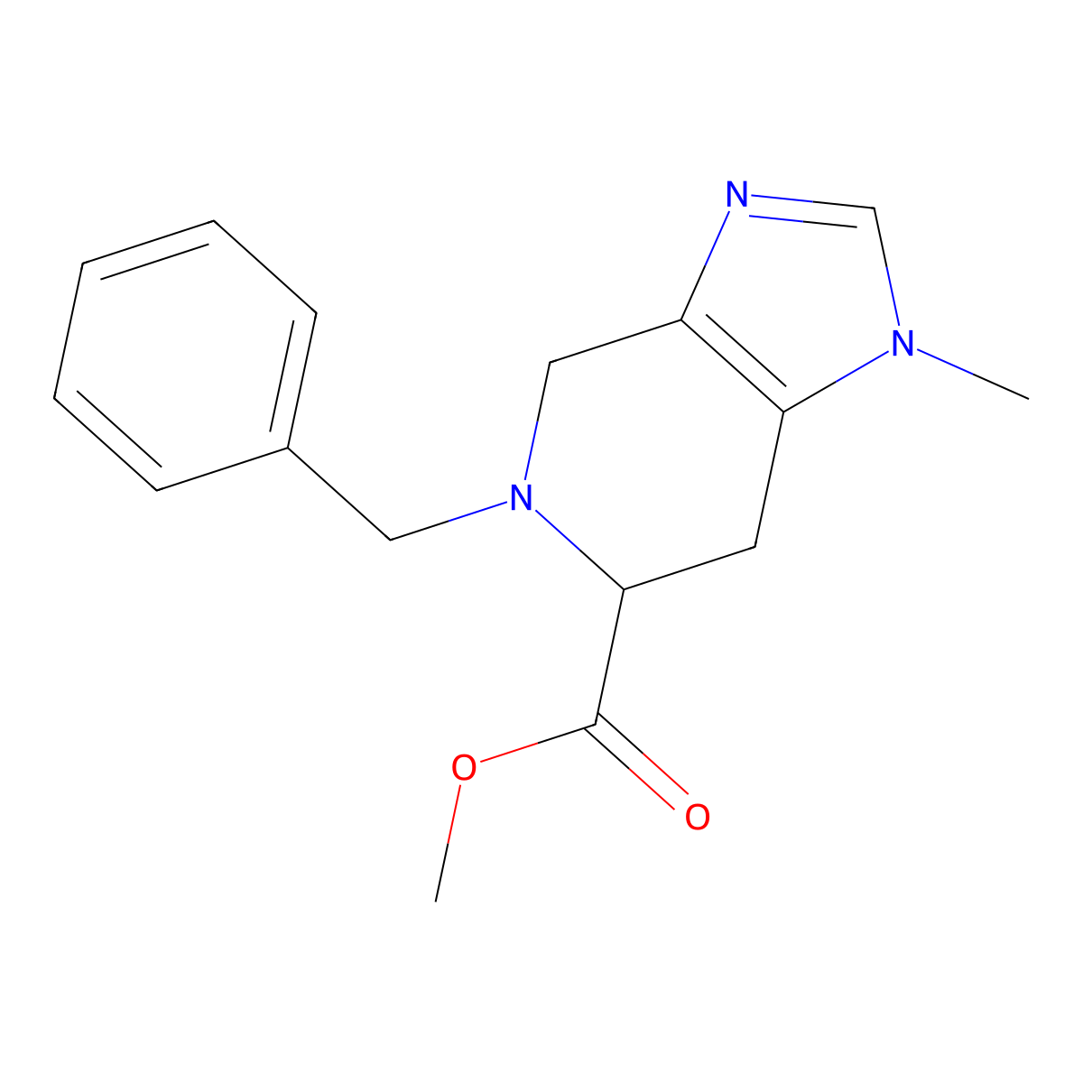 Methyl 5-Benzyl-1-Methyl-4,5,6,7-Tetrahydro-1H-Imidazo[4,5-C]Pyridine-6-Carboxylate molecular structure, CAS 2177258-60-3