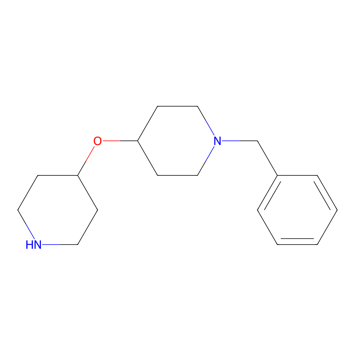 1-Benzyl-4-(Piperidin-4-Yloxy)Piperidine molecular structure, CAS 2177258-89-6