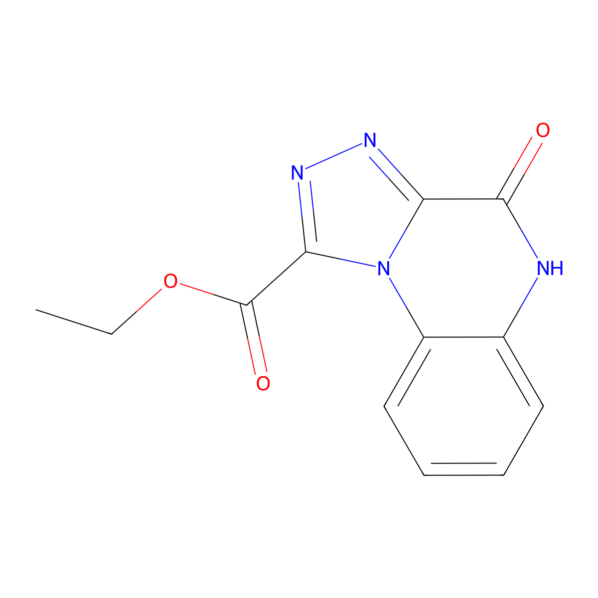 Ethyl 4-oxo-4,5-dihydro-[1,2,4]triazolo[4,3-A]quinoxaline-1-carboxylate molecular structure, CAS 2177259-04-8
