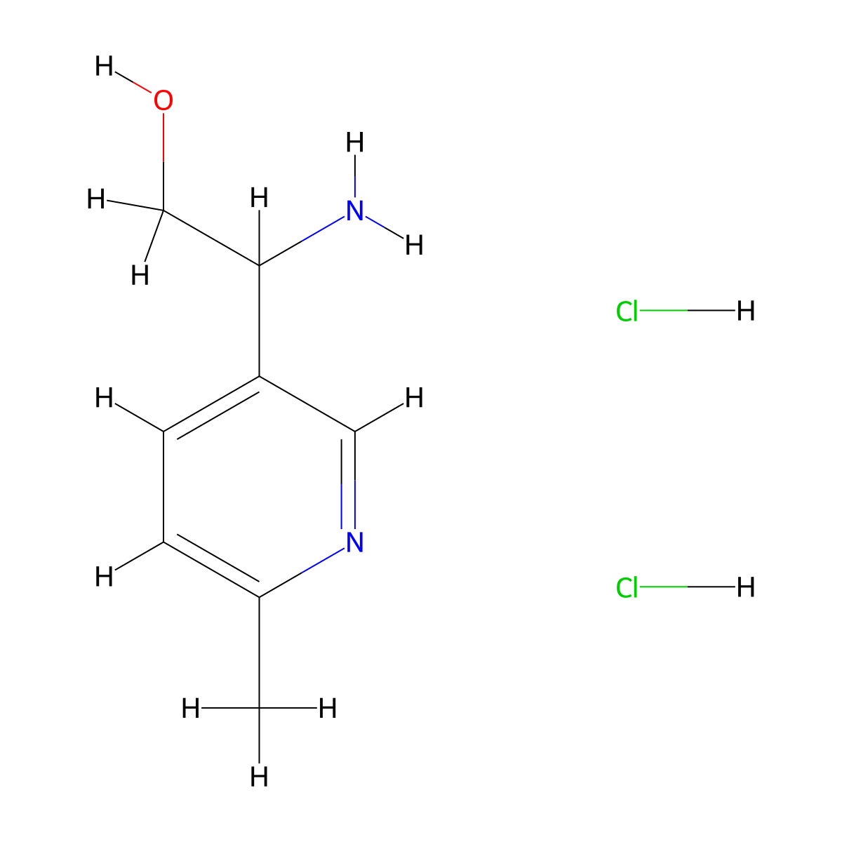 2-Amino-2-(6-methylpyridin-3-yl)ethan-1-ol dihydrochloride molecular structure, CAS 2177259-11-7