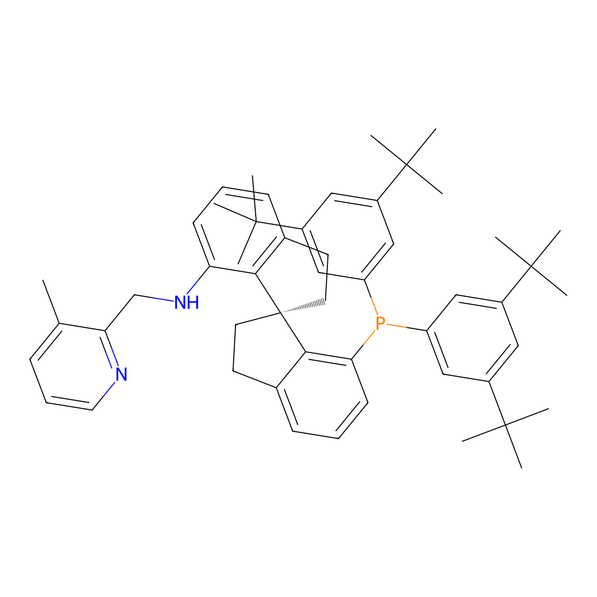 (S)-Dtb-spiropap-3-ME molecular structure, CAS 2177259-16-2