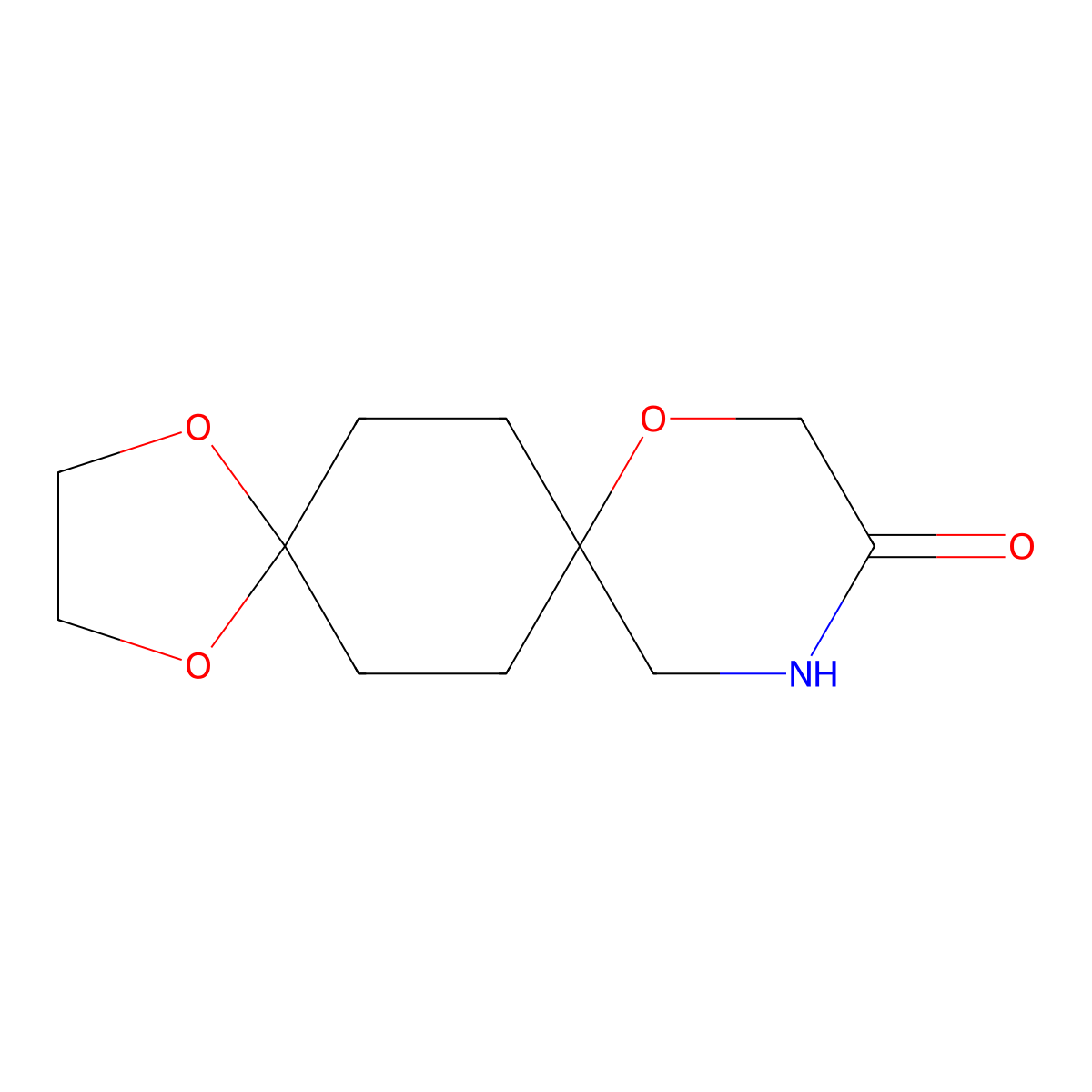 1,4,9-Trioxa-12-azadispiro[4.2.5.2]pentadecan-11-one molecular structure, CAS 2177259-26-4