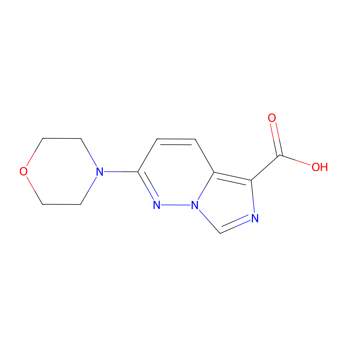 2-Morpholinoimidazo[1,5-B]pyridazine-5-carboxylic acid molecular structure, CAS 2177259-42-4