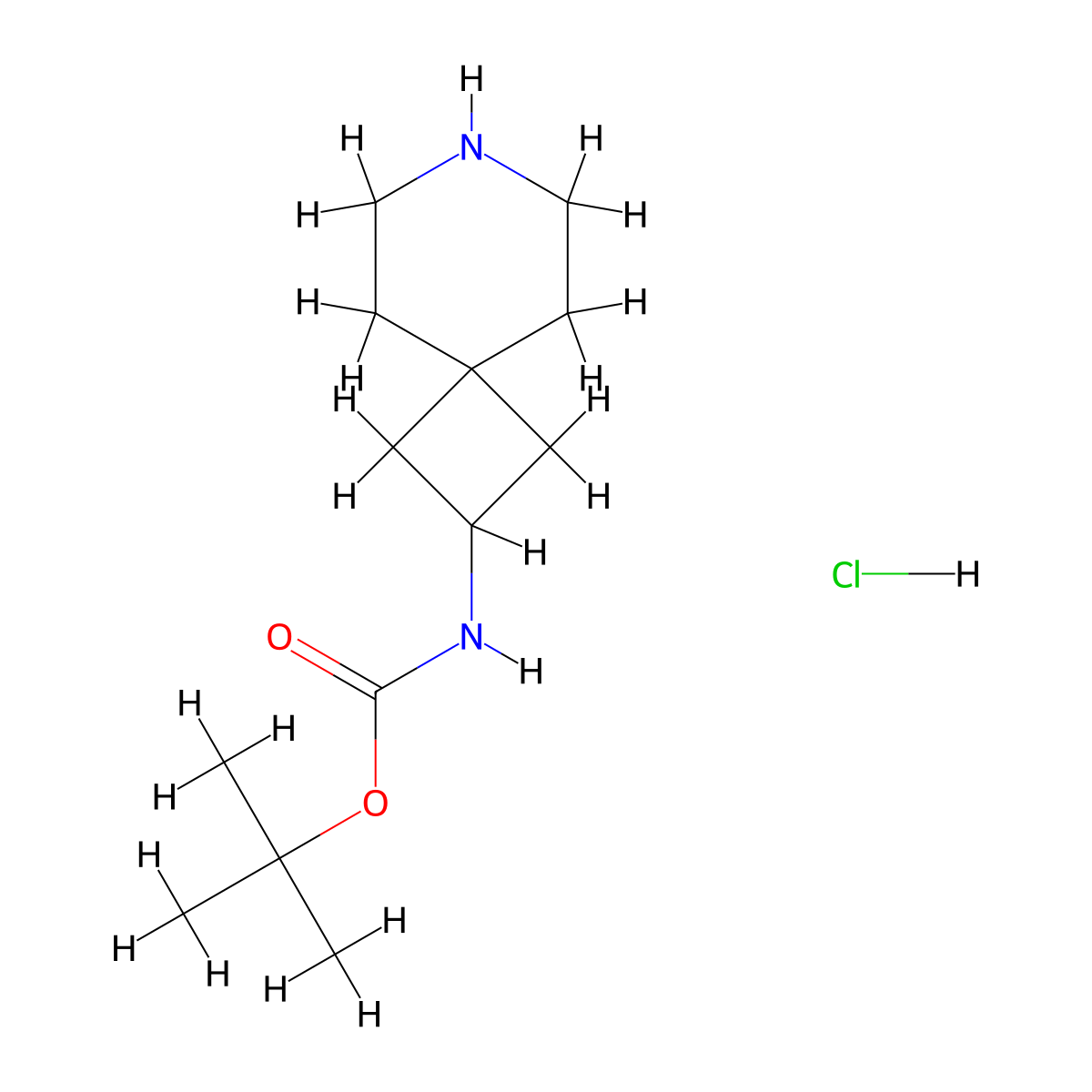 Tert-Butyl7-Azaspiro[3.5]Nonan-2-Ylcarbamate Hydrochloride molecular structure, CAS 2177263-25-9