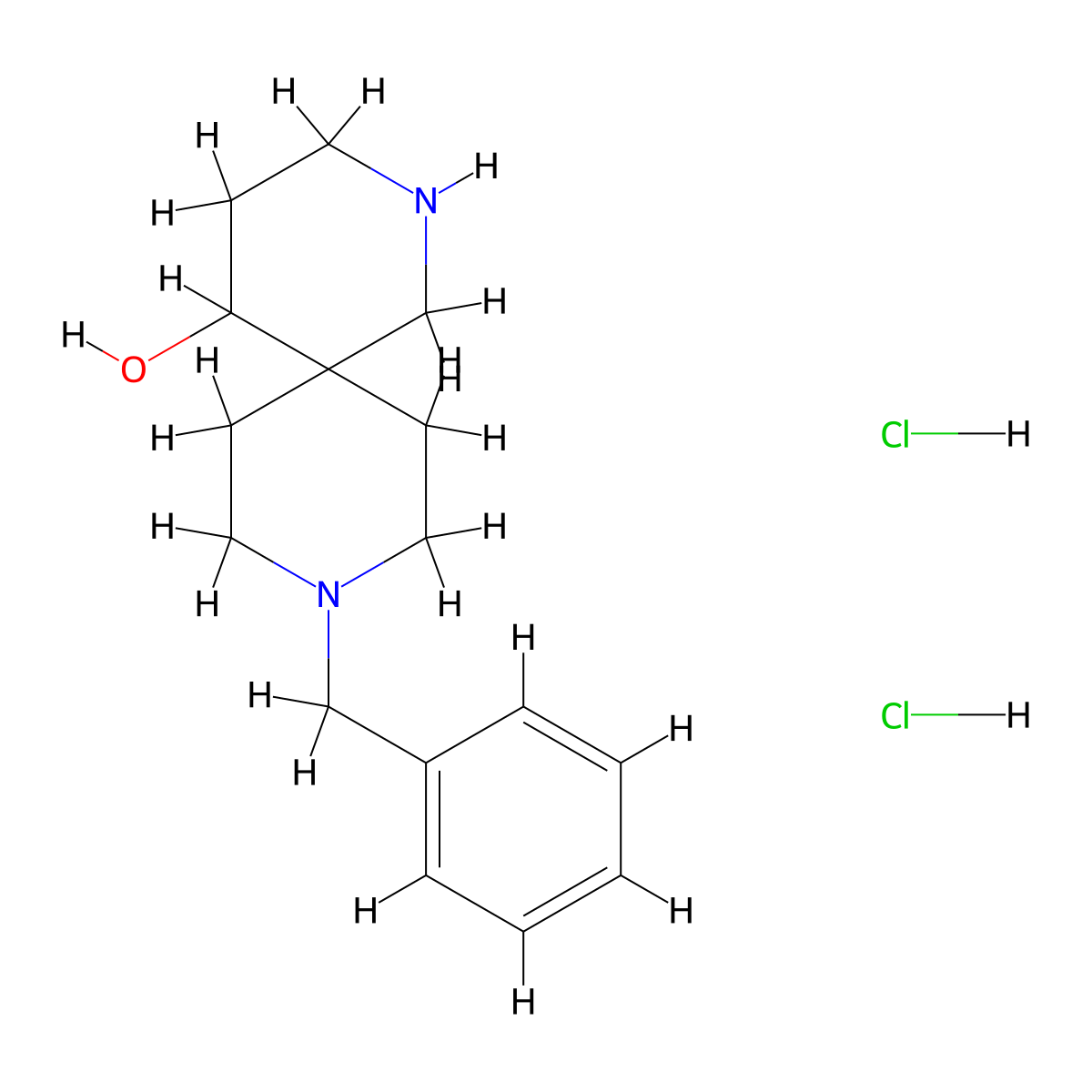 9-Benzyl-2,9-diazaspiro[5.5]undecan-5-ol dihydrochloride molecular structure, CAS 2177263-29-3