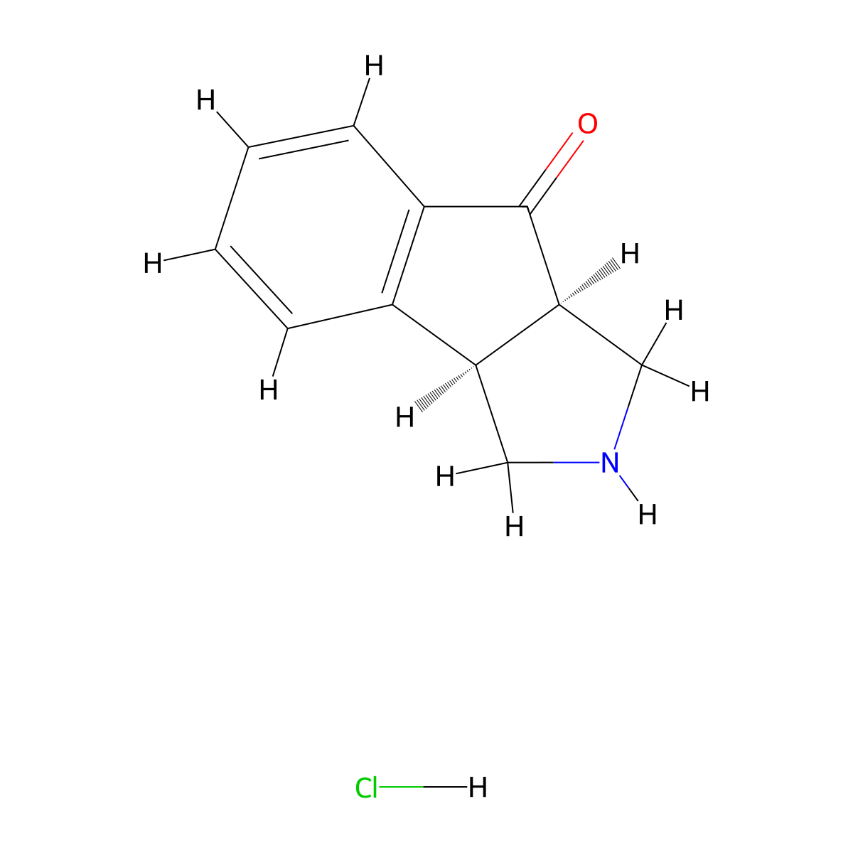 1,2,3,3a-Tetrahydroindeno[2,1-c]pyrrol-8(8aH)-one Hydrochloride molecular structure, CAS 2177263-48-6
