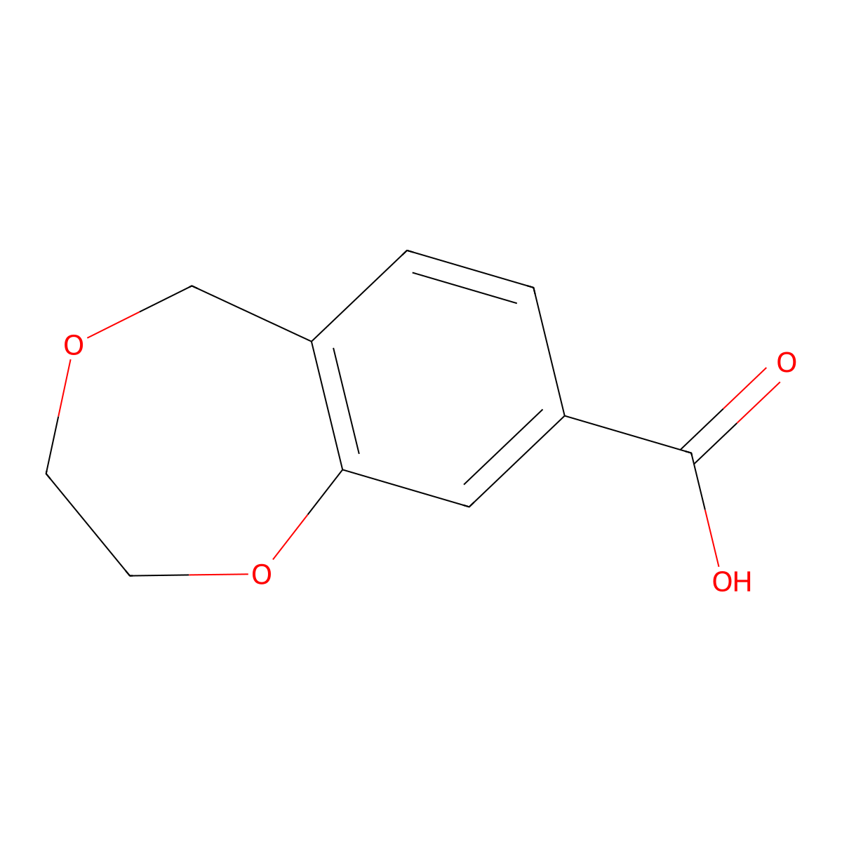 2,3-Dihydro-5H-benzo[E][1,4]dioxepine-8-carboxylic acid molecular structure, CAS 2177263-69-1