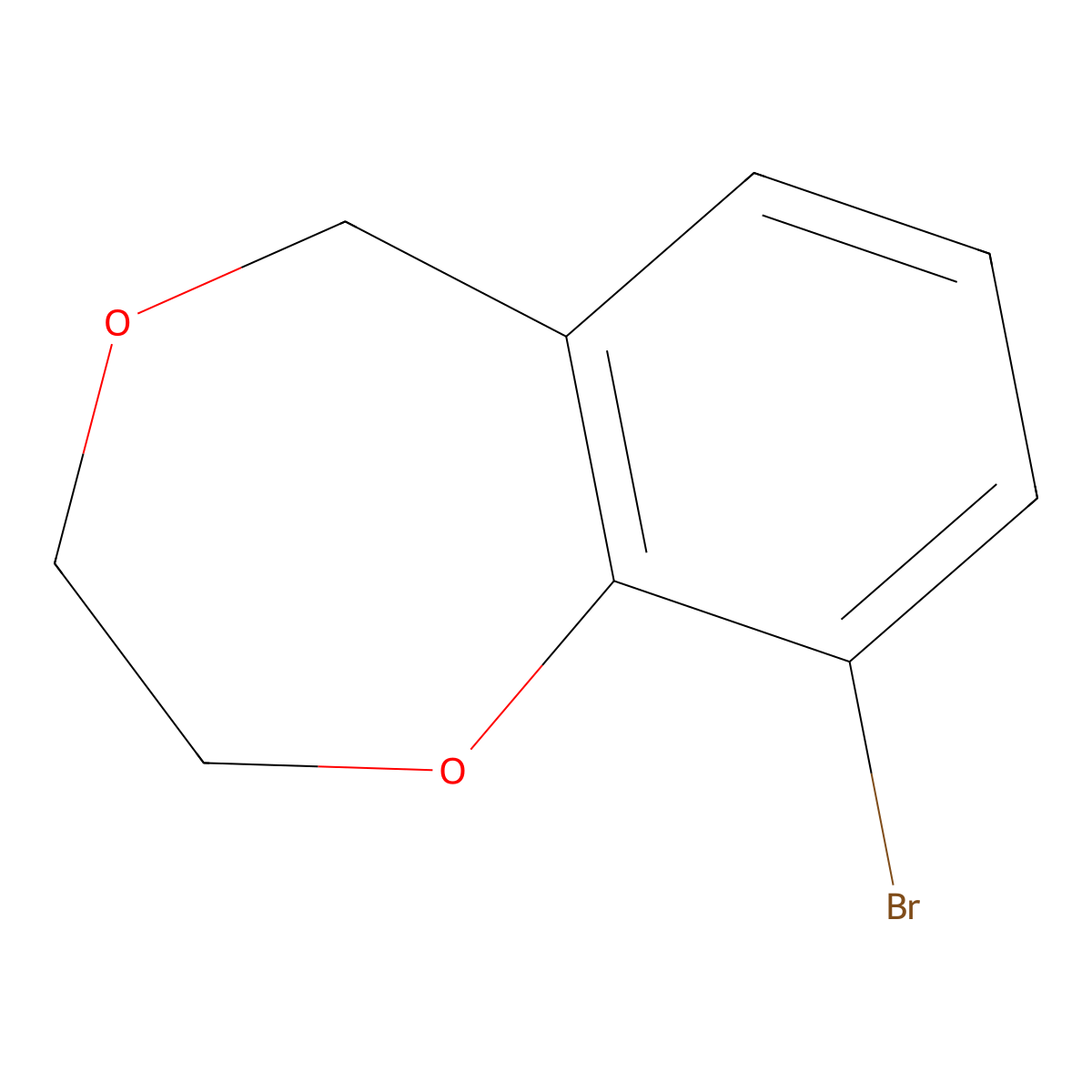 9-Bromo-2,3-dihydro-5H-benzo[E][1,4]dioxepine molecular structure, CAS 2177263-75-9