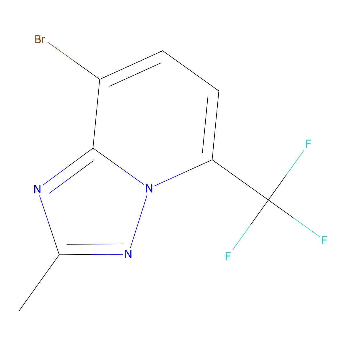 8-Bromo-2-methyl-5-(trifluoromethyl)-[1,2,4]triazolo[1,5-a]pyridine molecular structure, CAS 2177263-99-7