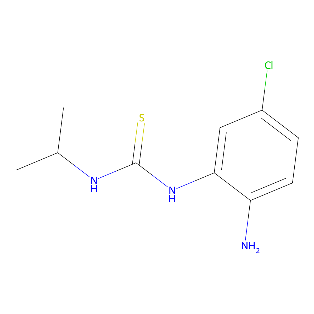 1-(2-Amino-5-chlorophenyl)-3-isopropylthiourea molecular structure, CAS 2177264-32-1