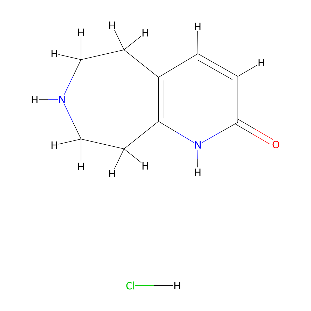 6,7,8,9-Tetrahydro-5H-Pyrido[2,3-D]Azepin-2-Ol Hydrochloride molecular structure, CAS 2177264-55-8