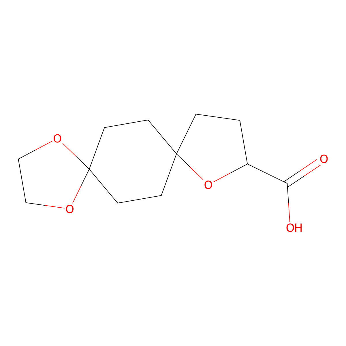 1,4,9-Trioxa-dispiro[4.2.4.2]tetradecane-10-carboxylic acid(WX102594) molecular structure, CAS 2177264-83-2