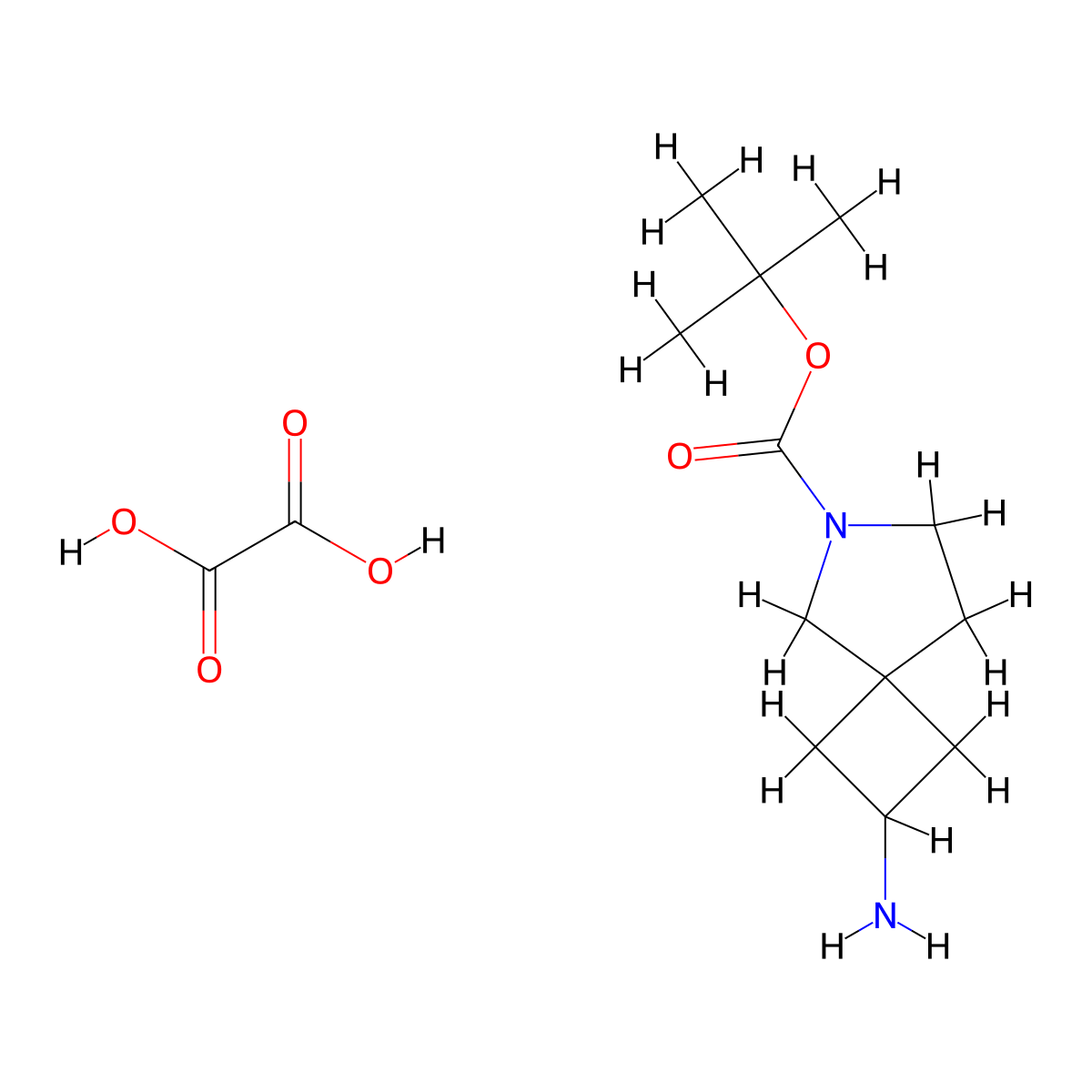 2-Amino-6-Aza-Spiro[3.4]Octane-6-Carboxylicacidtert-Butylester Oxalate molecular structure, CAS 2177264-91-2