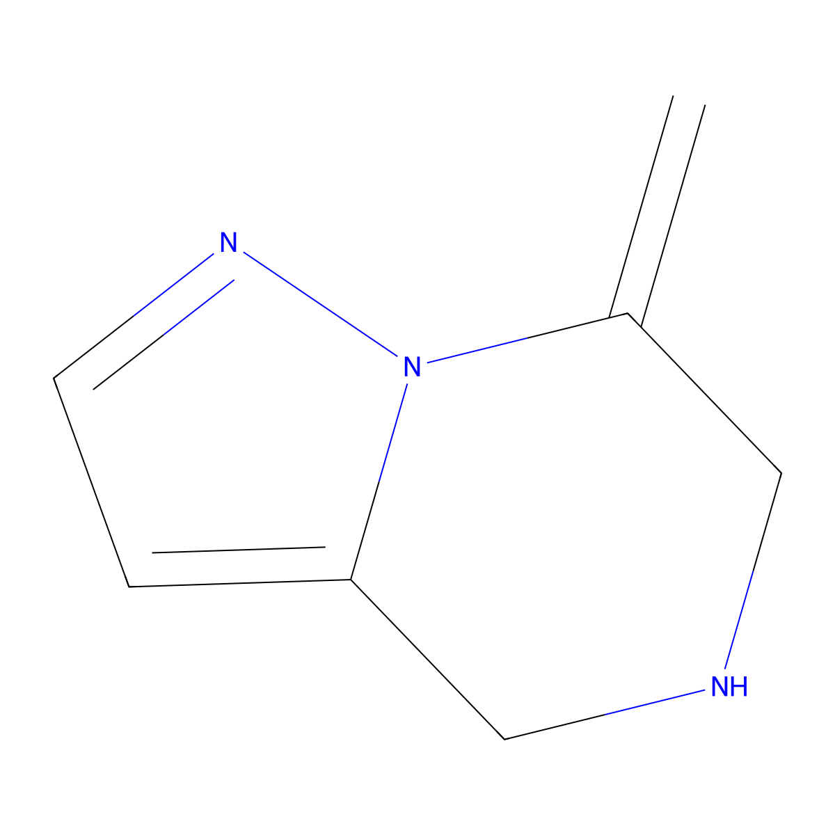 7-methylidene-5,6-dihydro-4H-pyrazolo[1,5-a]pyrazine molecular structure, CAS 2177266-20-3
