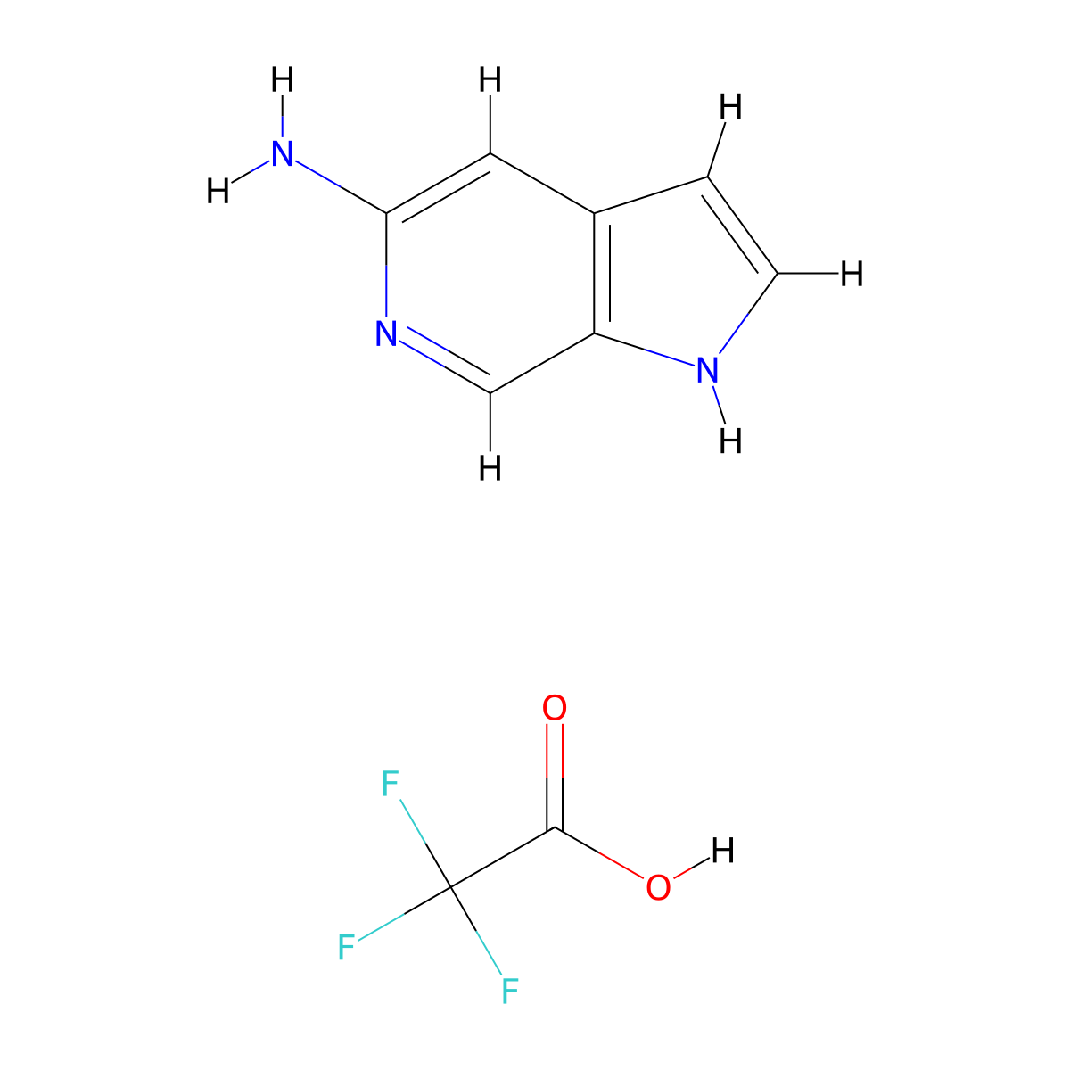 1H-Pyrrolo[2,3-C]Pyridin-5-Amine 2,2,2-Trifluoroacetate molecular structure, CAS 2177266-31-6
