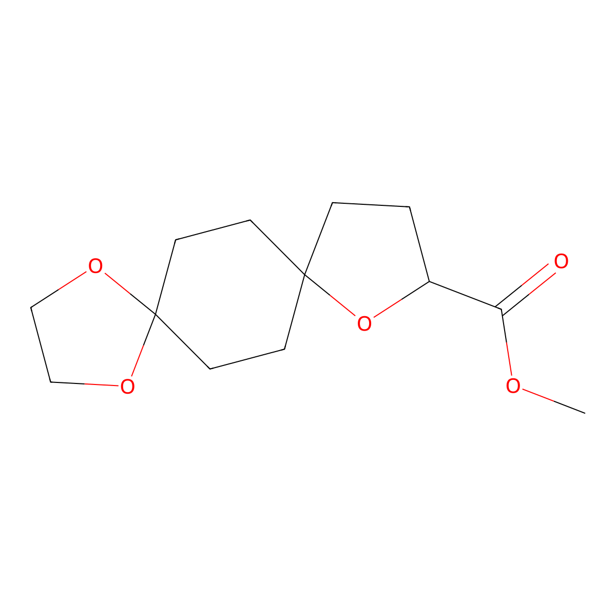 1,4,9-Trioxa-dispiro[4.2.4.2]tetradecane-10-carboxylic acid methyl ester molecular structure, CAS 2177266-33-8
