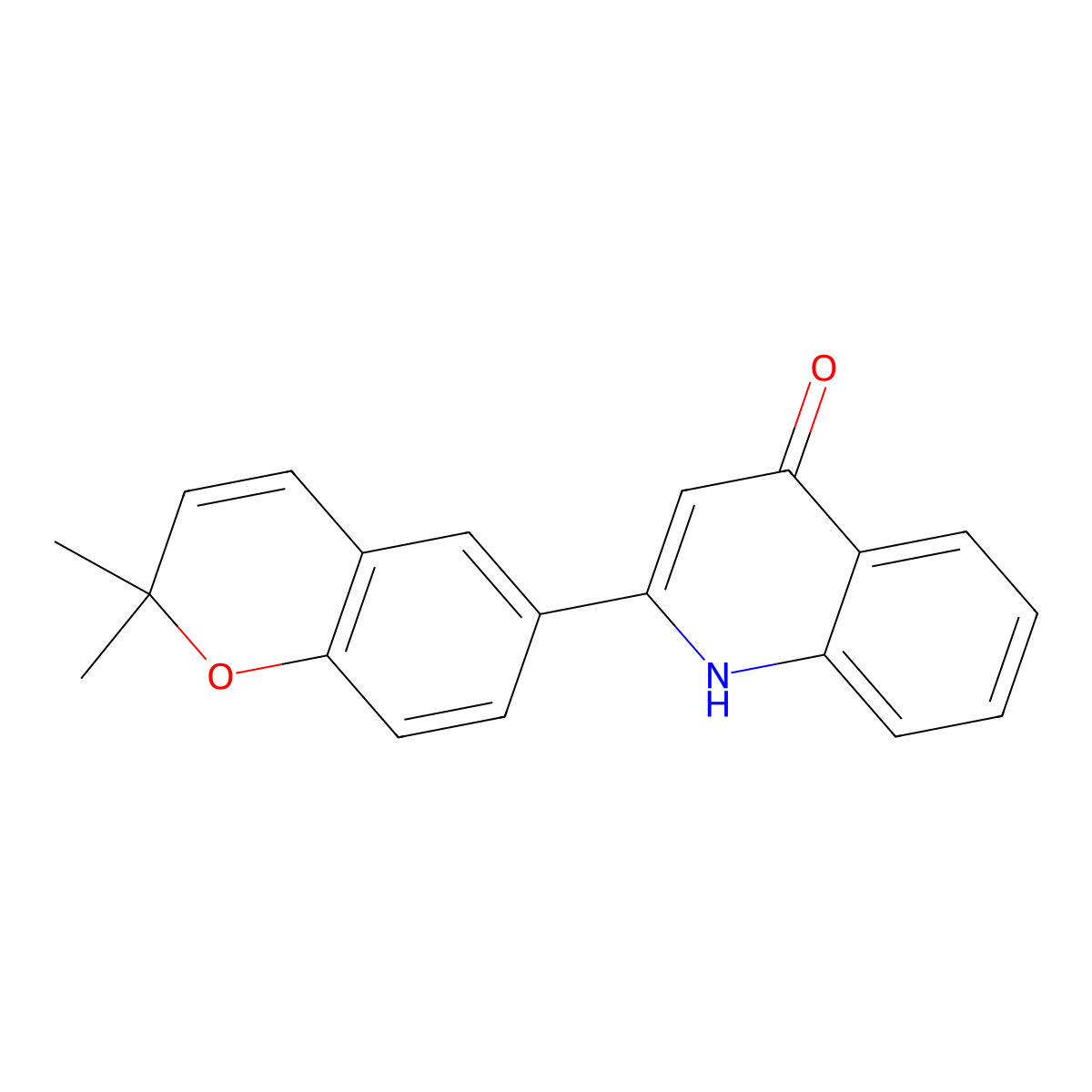 2-(2,2-dimethyl-2H-chromen-6-yl)quinolin-4(1H)-one molecular structure, CAS 2177266-34-9