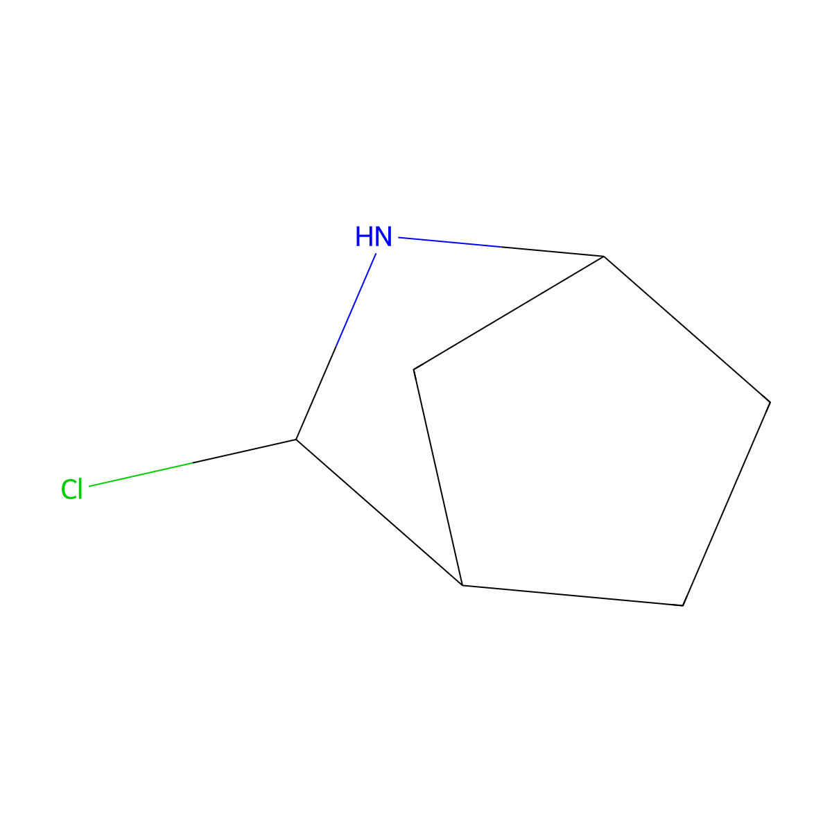 3-Chloro-2-azabicyclo[2.2.1]heptane molecular structure, CAS 2177266-43-0