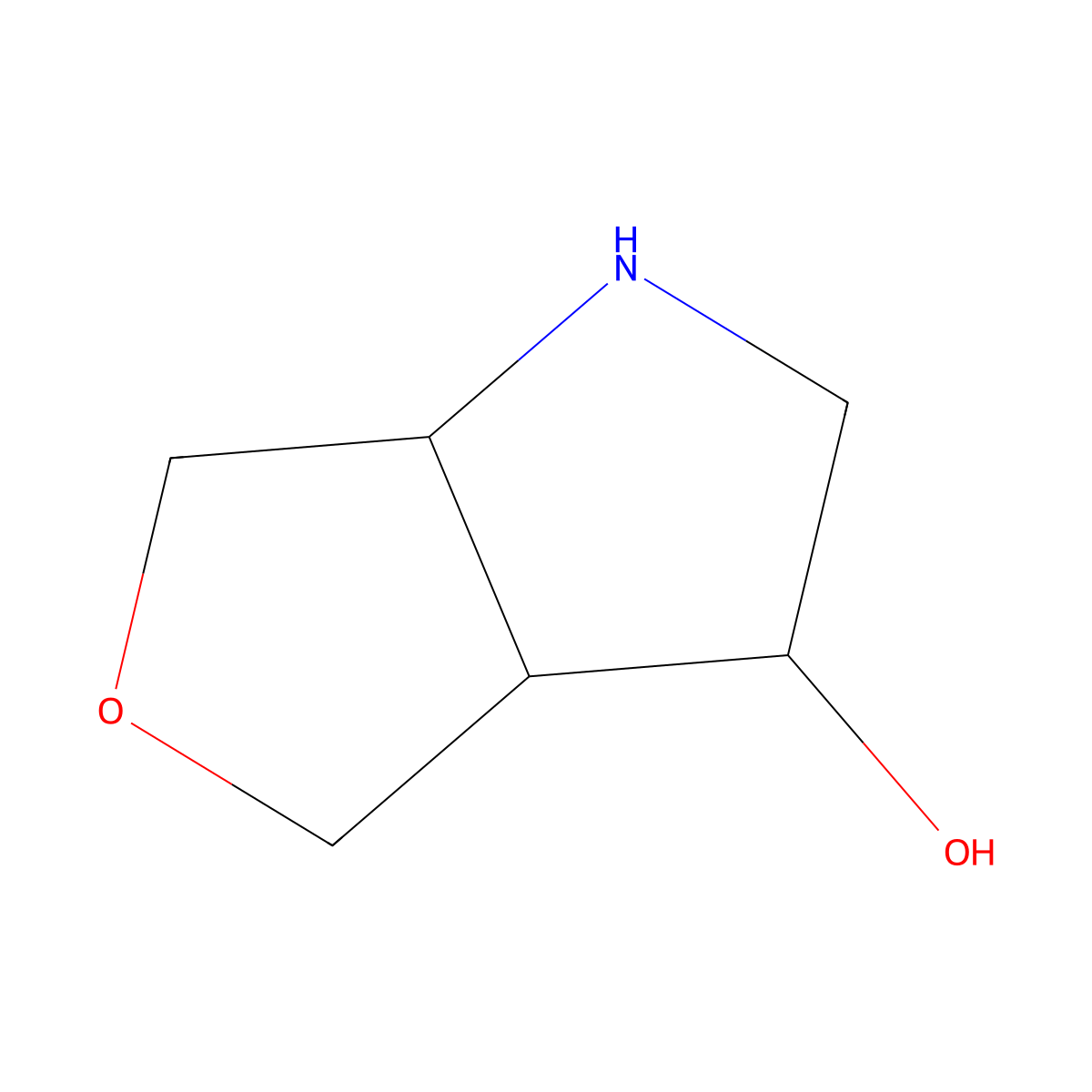 rac-(3R,3aR,6aS)-hexahydro-1H-furo(3,4-b)pyrrol-3-ol molecular structure, CAS 2177266-52-1