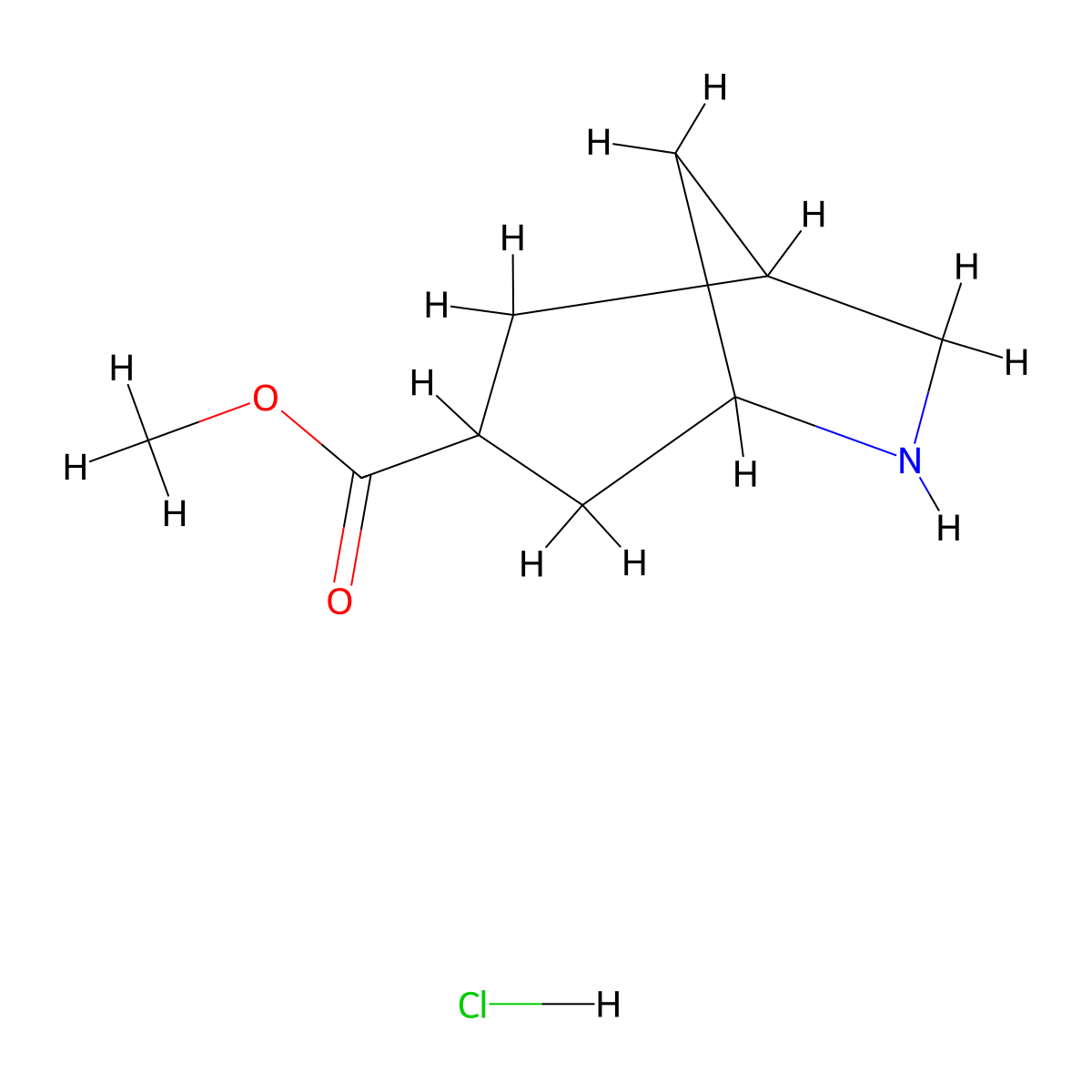 Methyl 6-Azabicyclo[3.2.1]Octane-3-Carboxylate Hydrochloride molecular structure, CAS 2177266-54-3