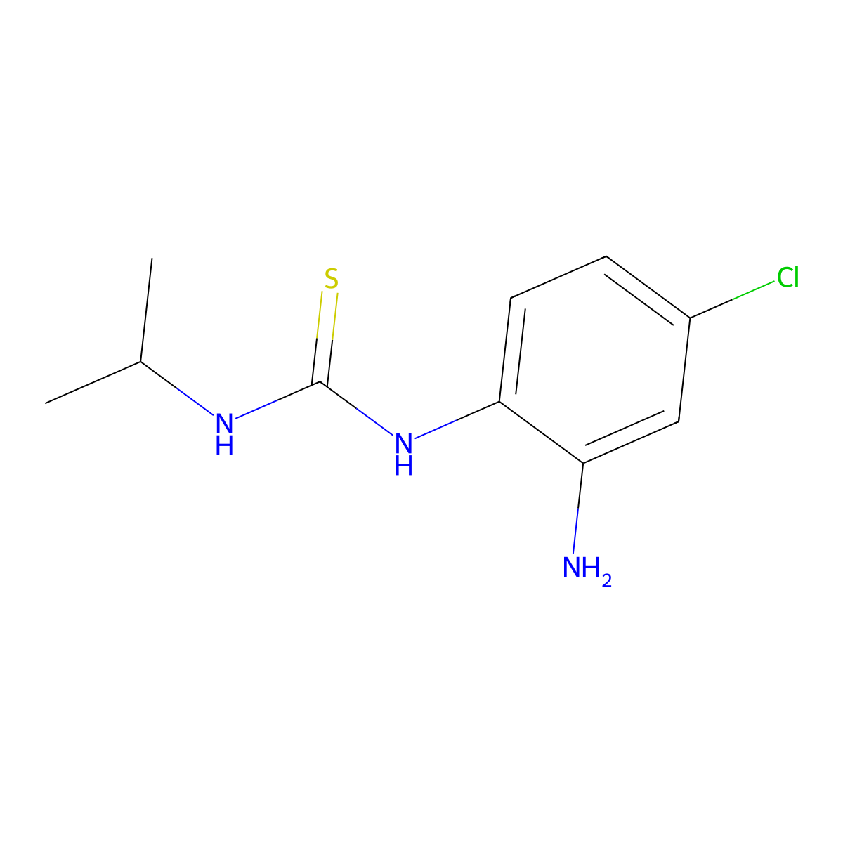 1-(2-Amino-4-chlorophenyl)-3-isopropylthiourea molecular structure, CAS 2177266-92-9