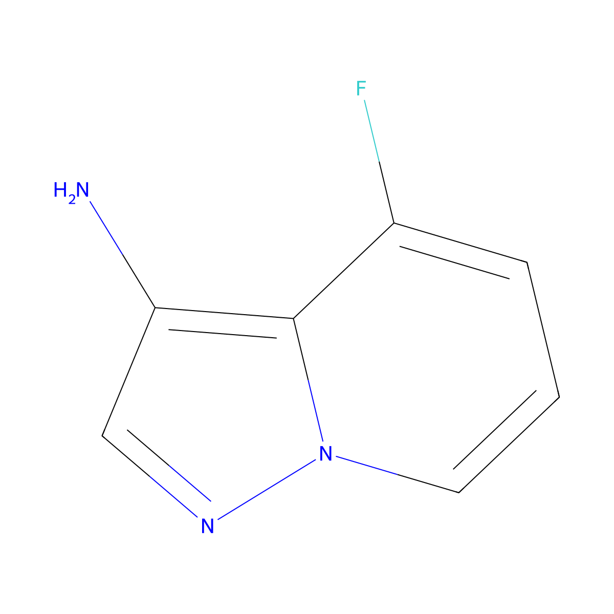 4-Fluoropyrazolo[1,5-a]pyridin-3-amine molecular structure, CAS 2177266-98-5
