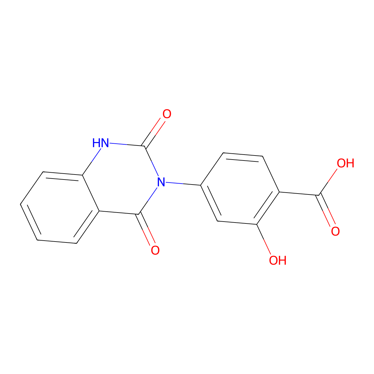4-(2,4-dioxo-1,4-dihydroquinazolin-3(2H)-yl)-2-hydroxybenzoic acid molecular structure, CAS 2177365-58-9