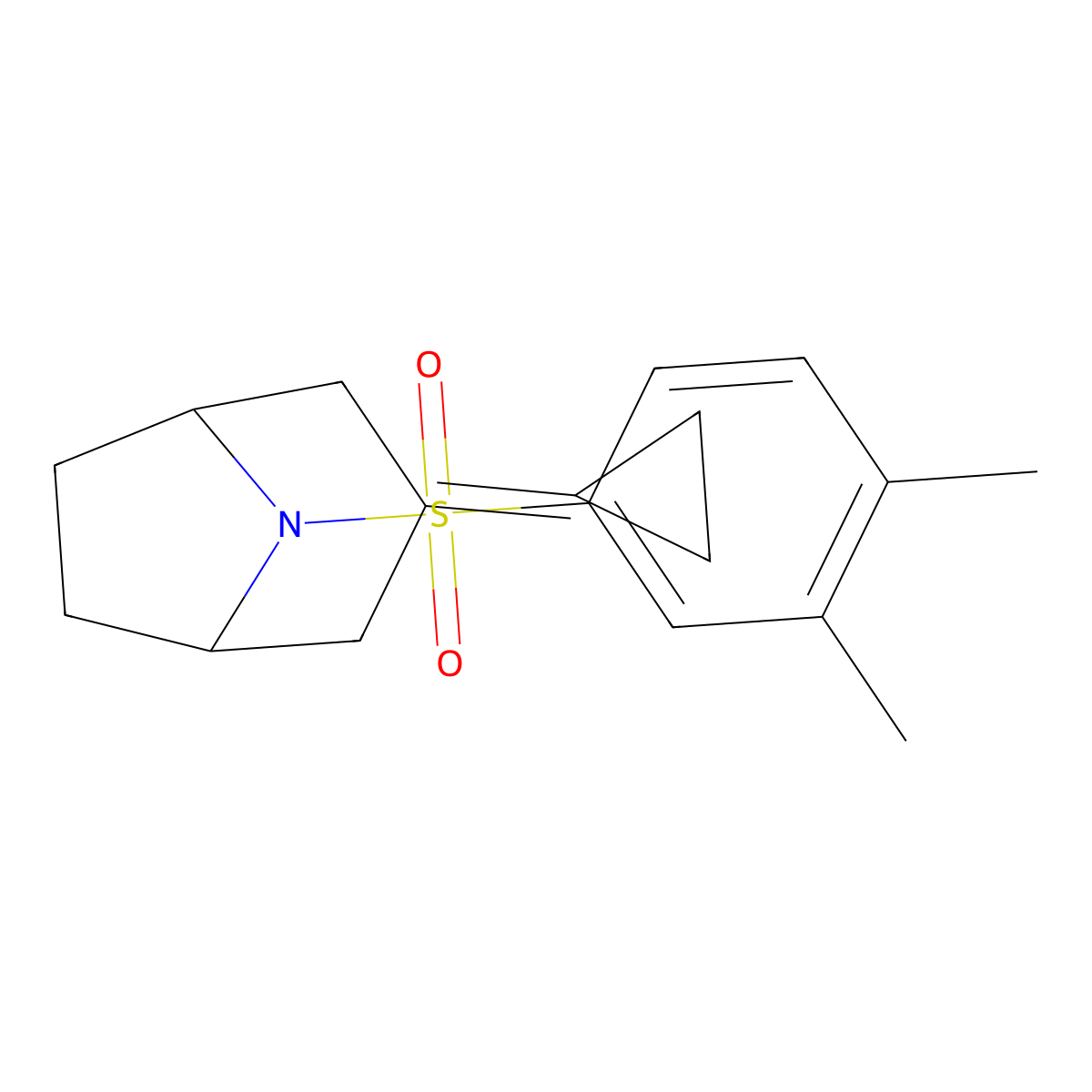 3-Cyclopropylidene-8-(3,4-dimethylbenzenesulfonyl)-8-azabicyclo[3.2.1]octane molecular structure, CAS 2177365-78-3