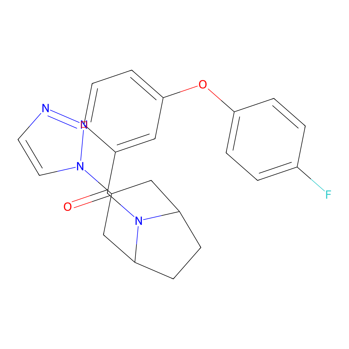 8-[3-(4-fluorophenoxy)benzoyl]-3-(1H-1,2,3-triazol-1-yl)-8-azabicyclo[3.2.1]octane molecular structure, CAS 2177366-16-2