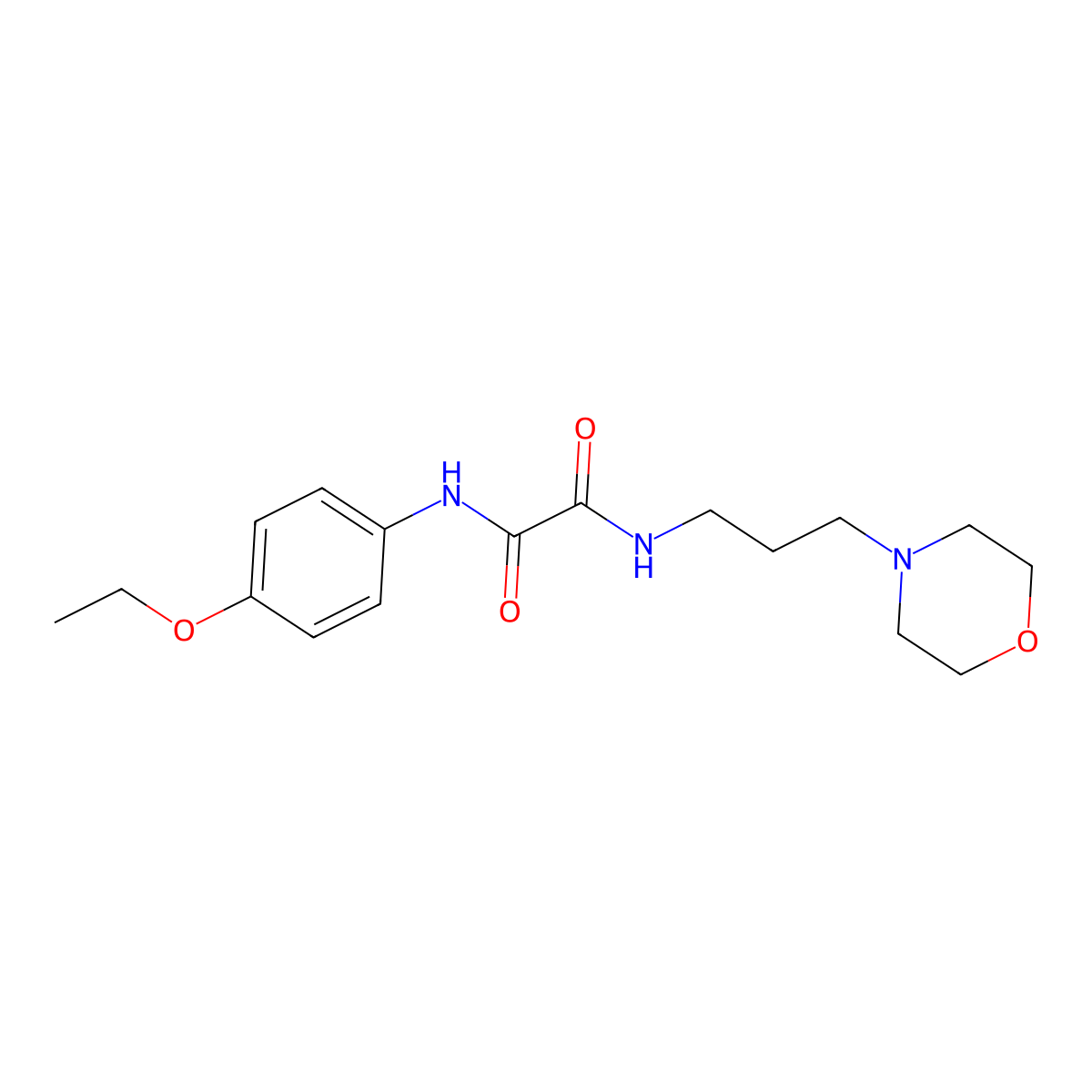 N'-(4-ethoxyphenyl)-N-(3-morpholin-4-ylpropyl)oxamide molecular structure, CAS 21775-04-2
