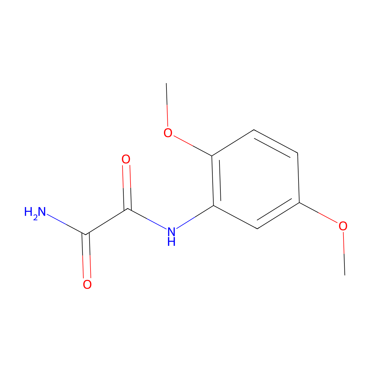 N'-(2,5-dimethoxyphenyl)oxamide molecular structure, CAS 21775-13-3