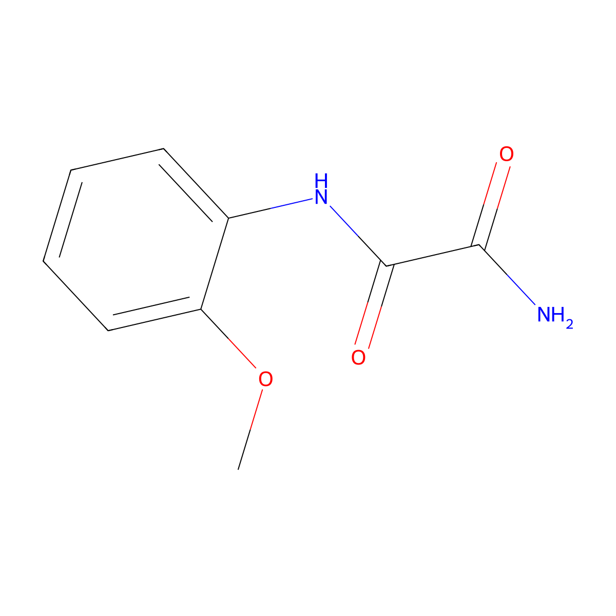 N-(2-methoxyphenyl)ethanediamide molecular structure, CAS 21775-20-2