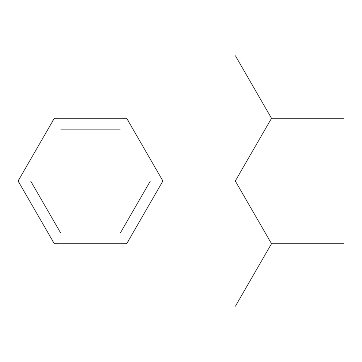 2,4-Dimethyl-3-phenylpentane molecular structure, CAS 21777-84-4