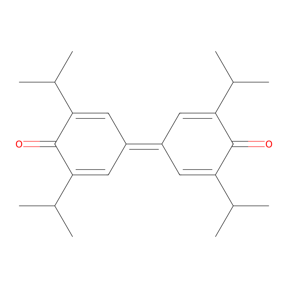 4-(3,5-Bis(1-methylethyl)-4-oxo-2,5-cyclohexadien-1-ylidene)-2,6-bis(1-methylethyl)-2,5-cyclohexadien-1-one molecular structure, CAS 2178-51-0