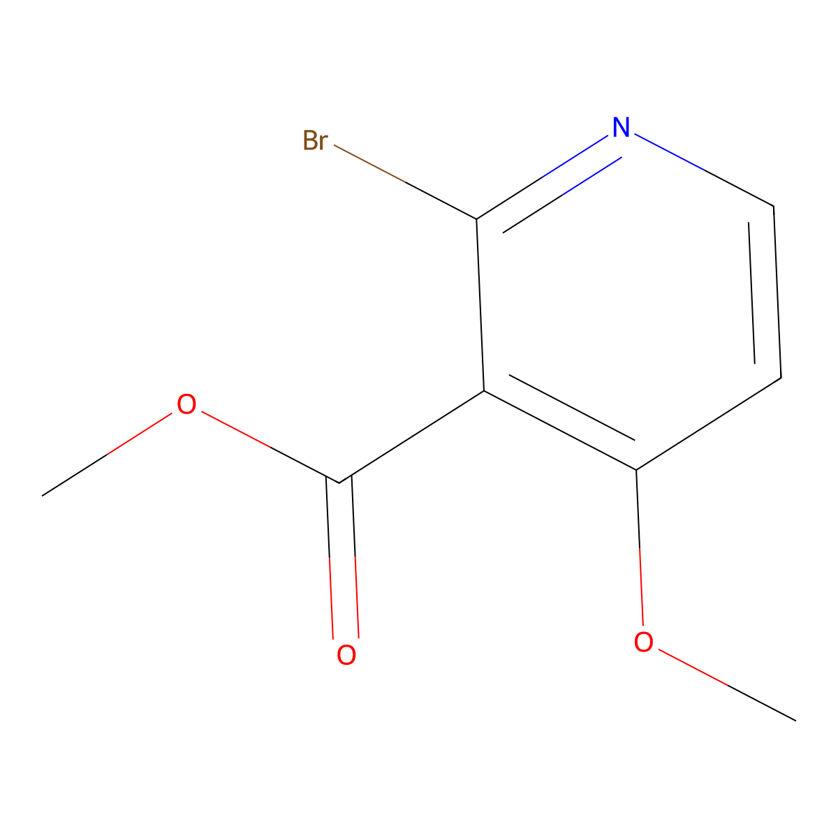 Methyl 2-bromo-4-methoxynicotinate molecular structure, CAS 217811-85-3