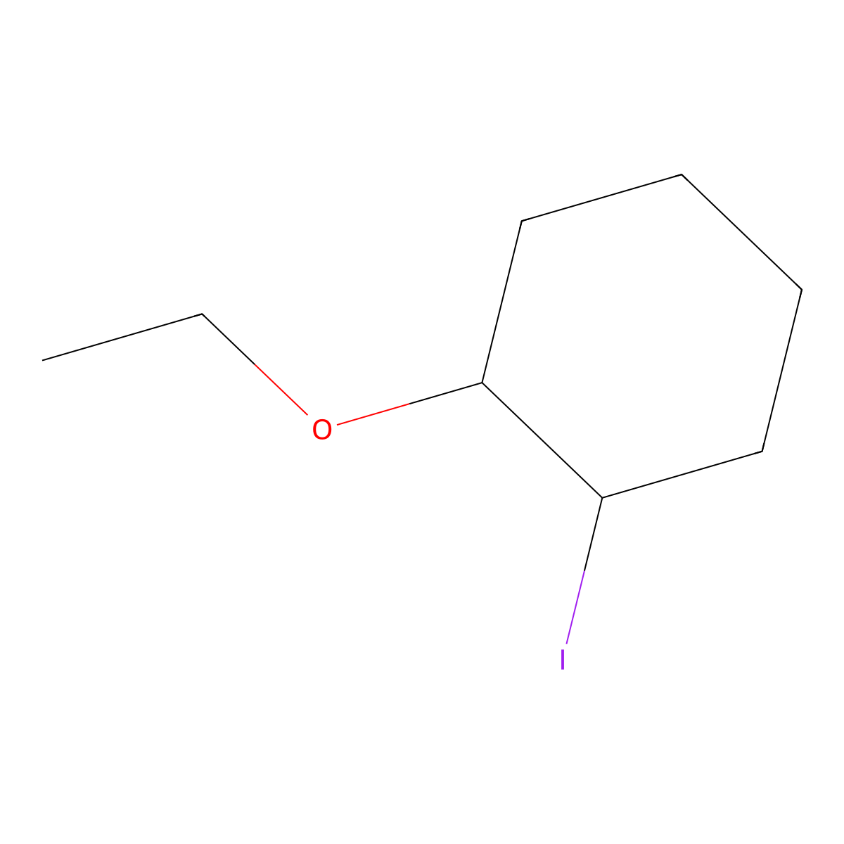 1-Ethoxy-2-iodocyclohexane molecular structure, CAS 217813-83-7