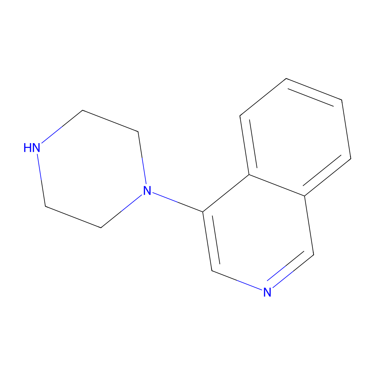 4-(1-Piperazinyl)isoquinoline molecular structure, CAS 217816-47-2