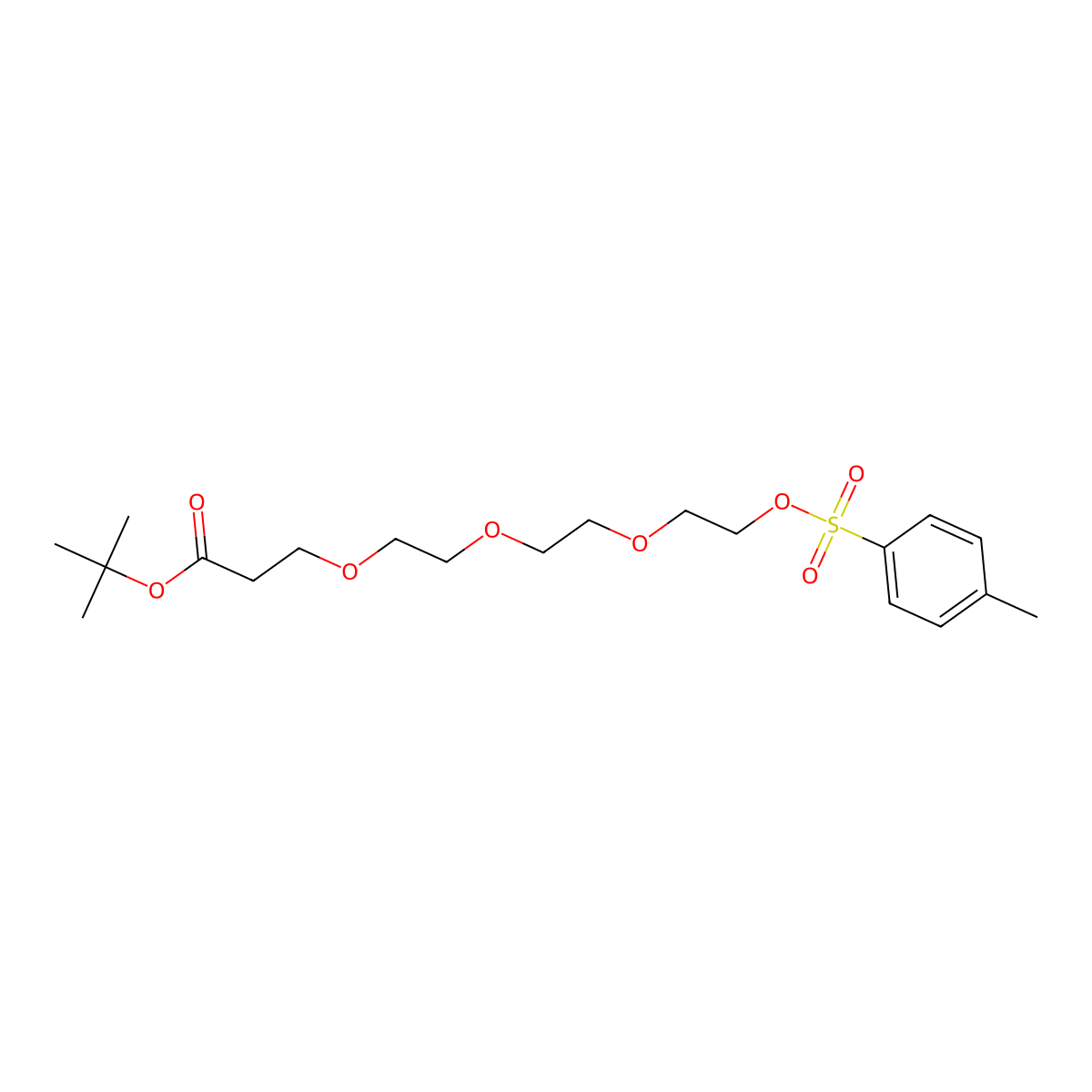 Tos-PEG4-t-butyl ester molecular structure, CAS 217817-01-1
