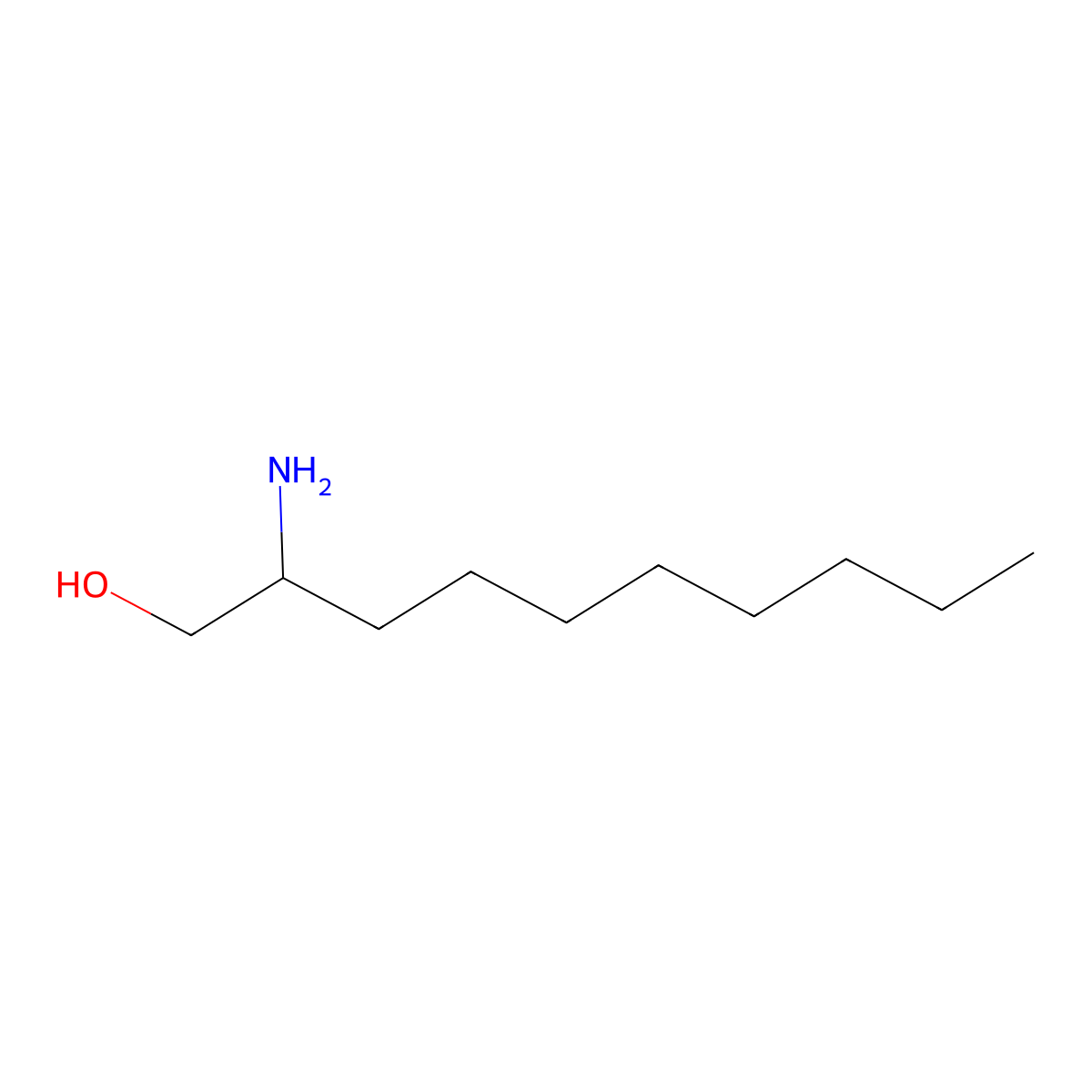 2-Aminodecan-1-ol molecular structure, CAS 21782-46-7