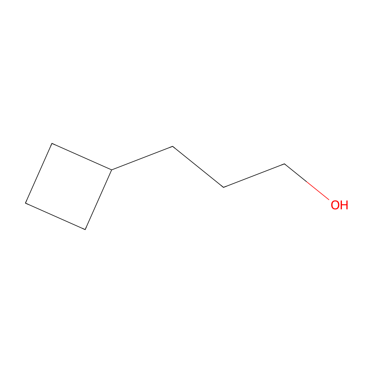 3-Cyclobutylpropan-1-ol molecular structure, CAS 21782-48-9