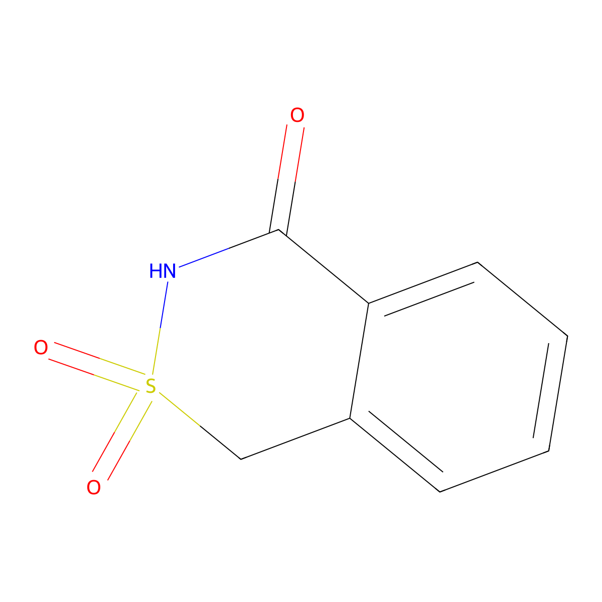 1H-2,3-Benzothiazin-4(3H)-one 2,2-dioxide molecular structure, CAS 21784-53-2