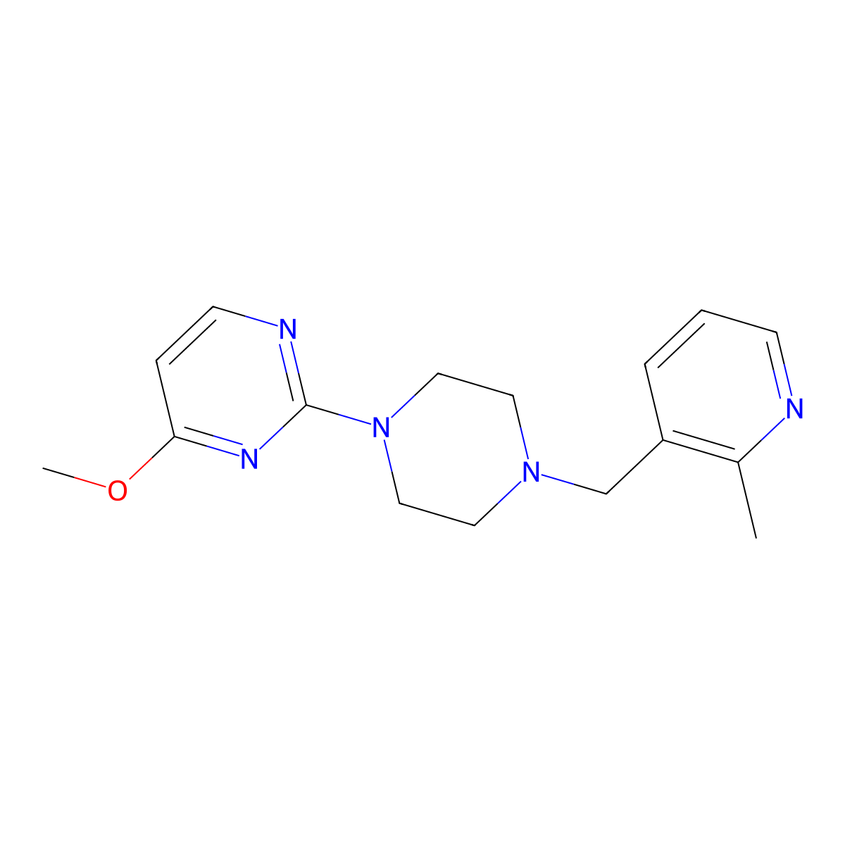 4-Methoxy-2-{4-[(2-methylpyridin-3-yl)methyl]piperazin-1-yl}pyrimidine molecular structure, CAS 2178542-46-4